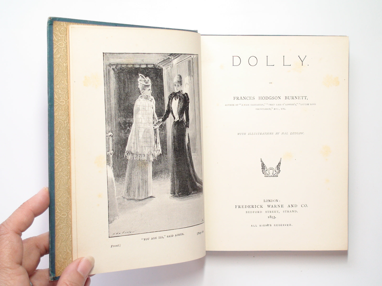 Dolly by Frances Hodgson Burnett, Illustrated by Ludlow, 1893