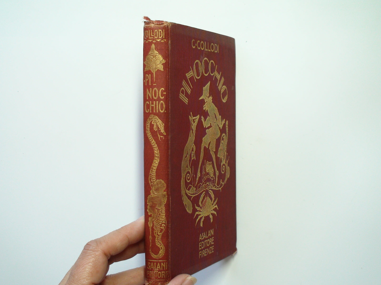 Le Avventure di Pinocchio, C. Collodi, Illustrated, Italian Language, –  Ebon et Noir