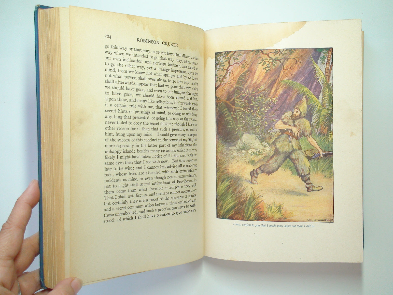 Life and Adventures of Robinson Crusoe by Daniel Defoe, Illustrated, 1916
