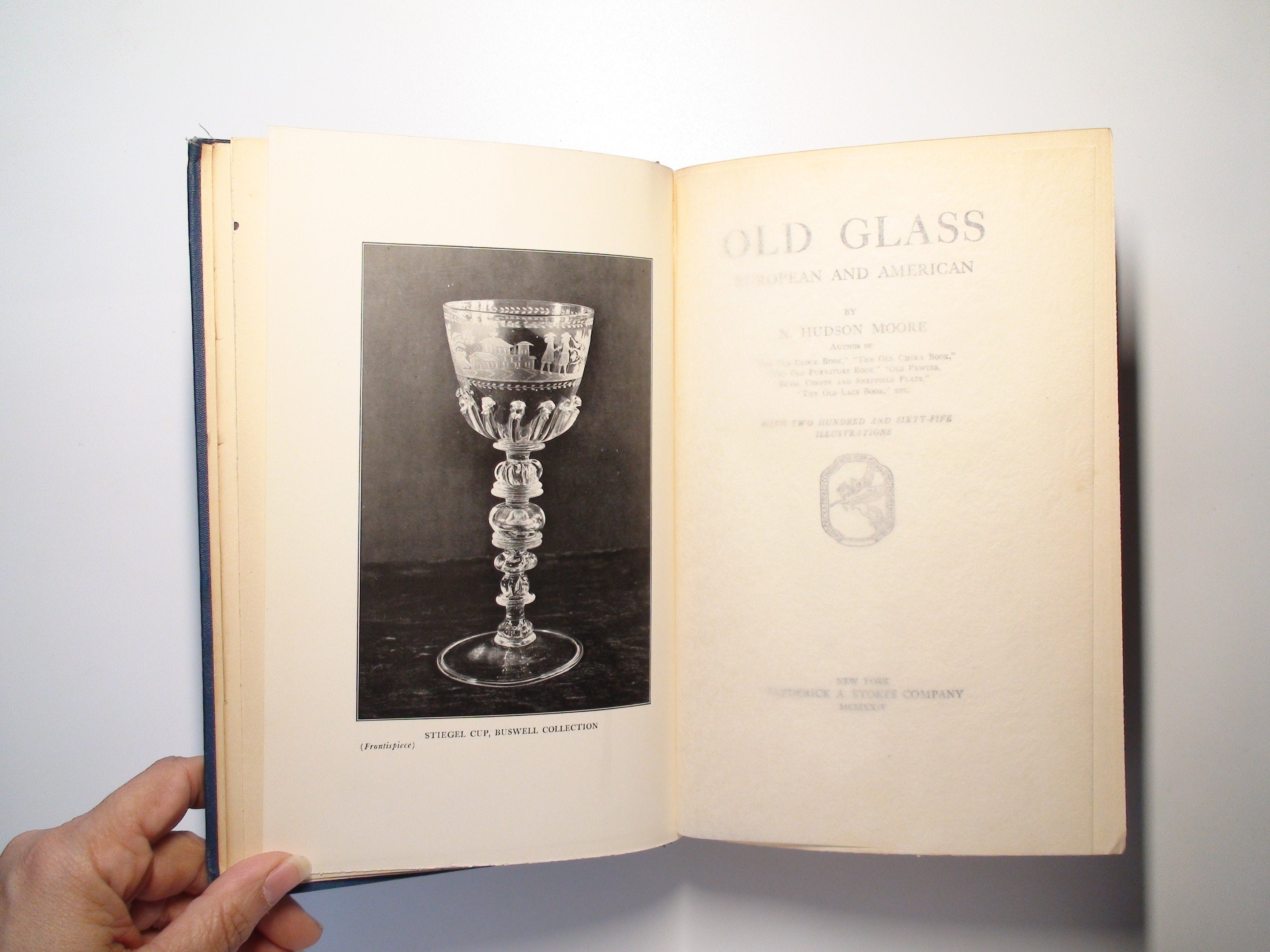 Old Glass, European and American N. Hudson Moore, Illustrated, 1st Ed, 1924