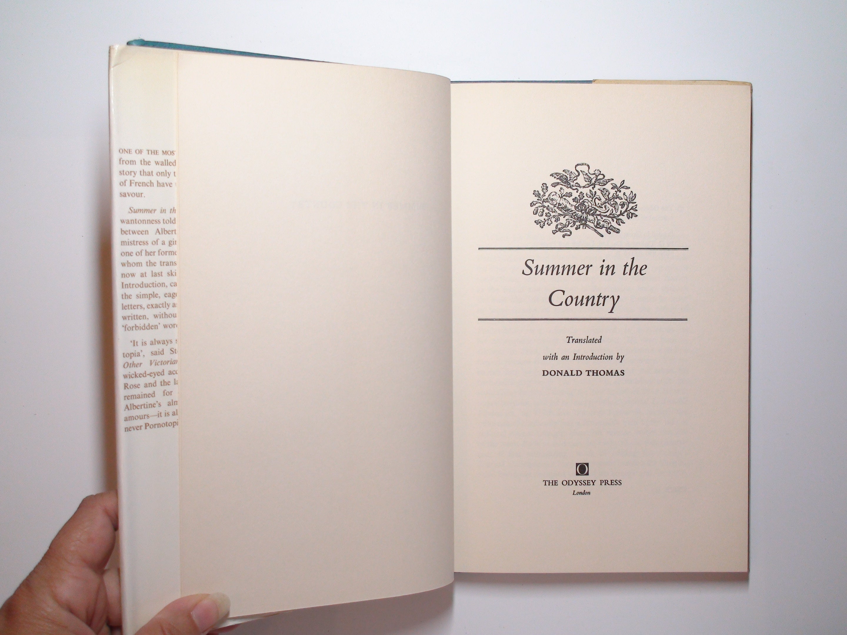 Summer in the Country by Auguste Poulet-Malassis, Donald Thomas, 1st Ed, 1970