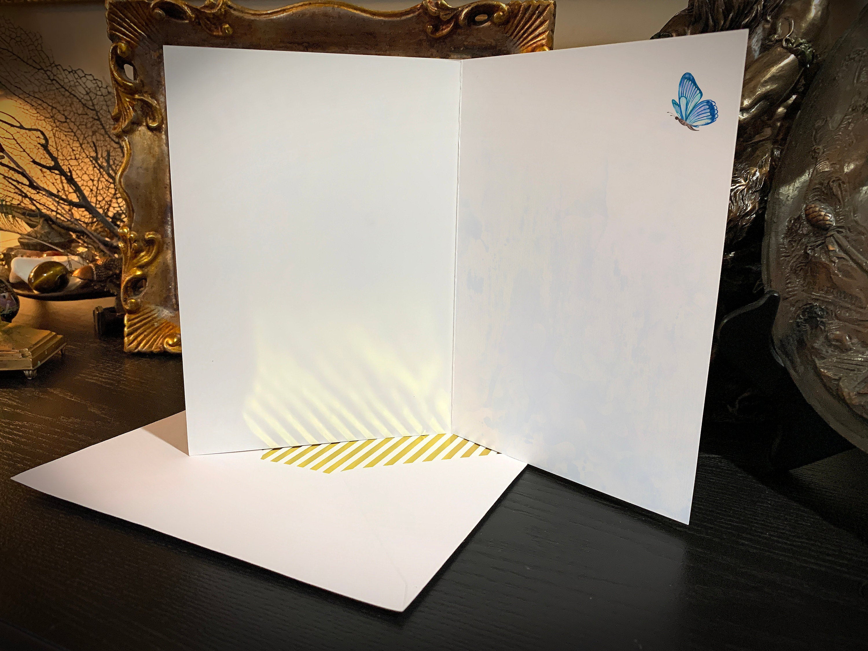 Have a Fabulous Birthday, Dandy Greeting Card with Elegant Striped Gold Foil Envelope, 1 Card/Envelope