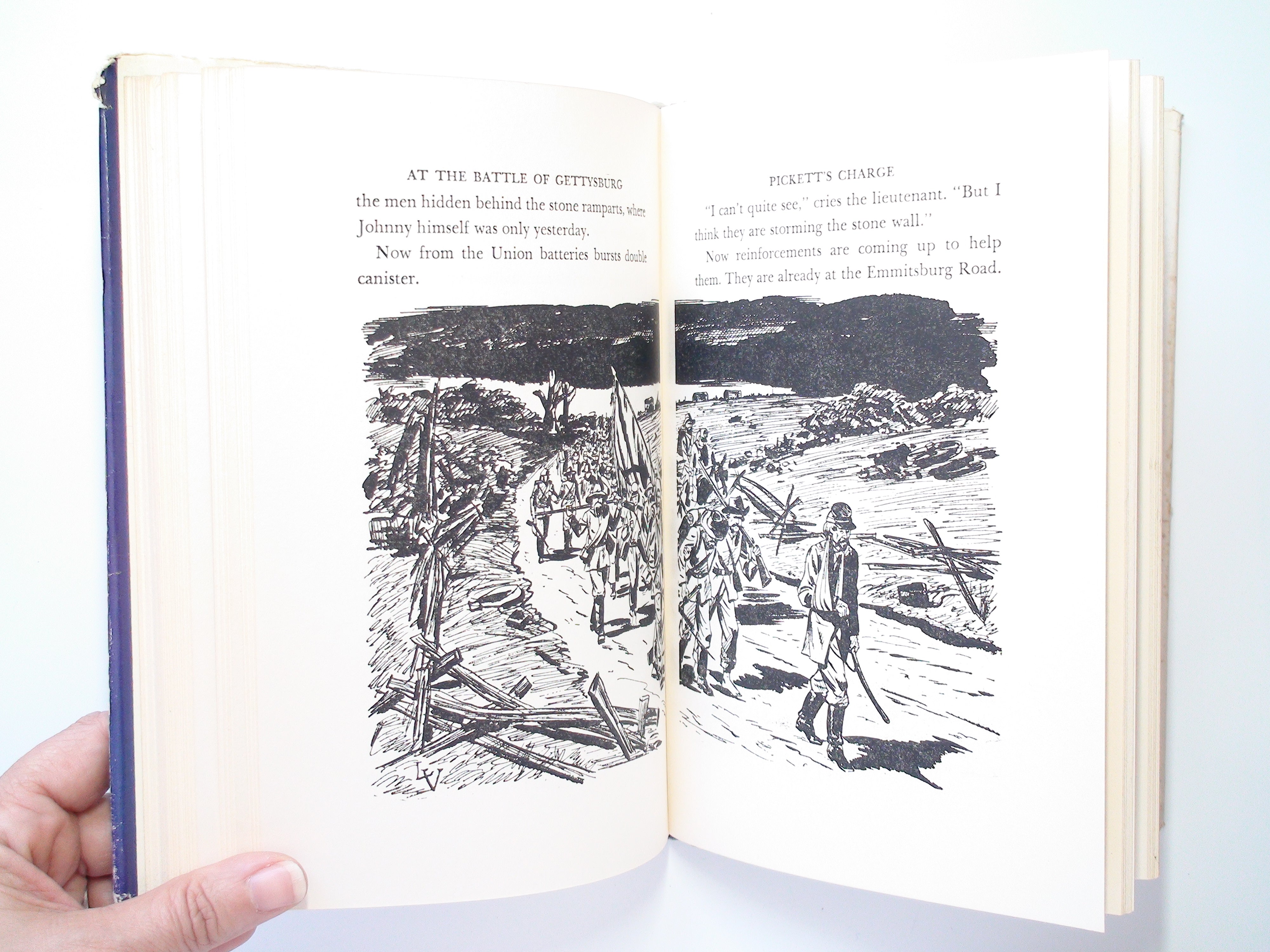 We Were There at the Battle of Gettysburg, Alida Sims Malkus, Illustrated, 1955