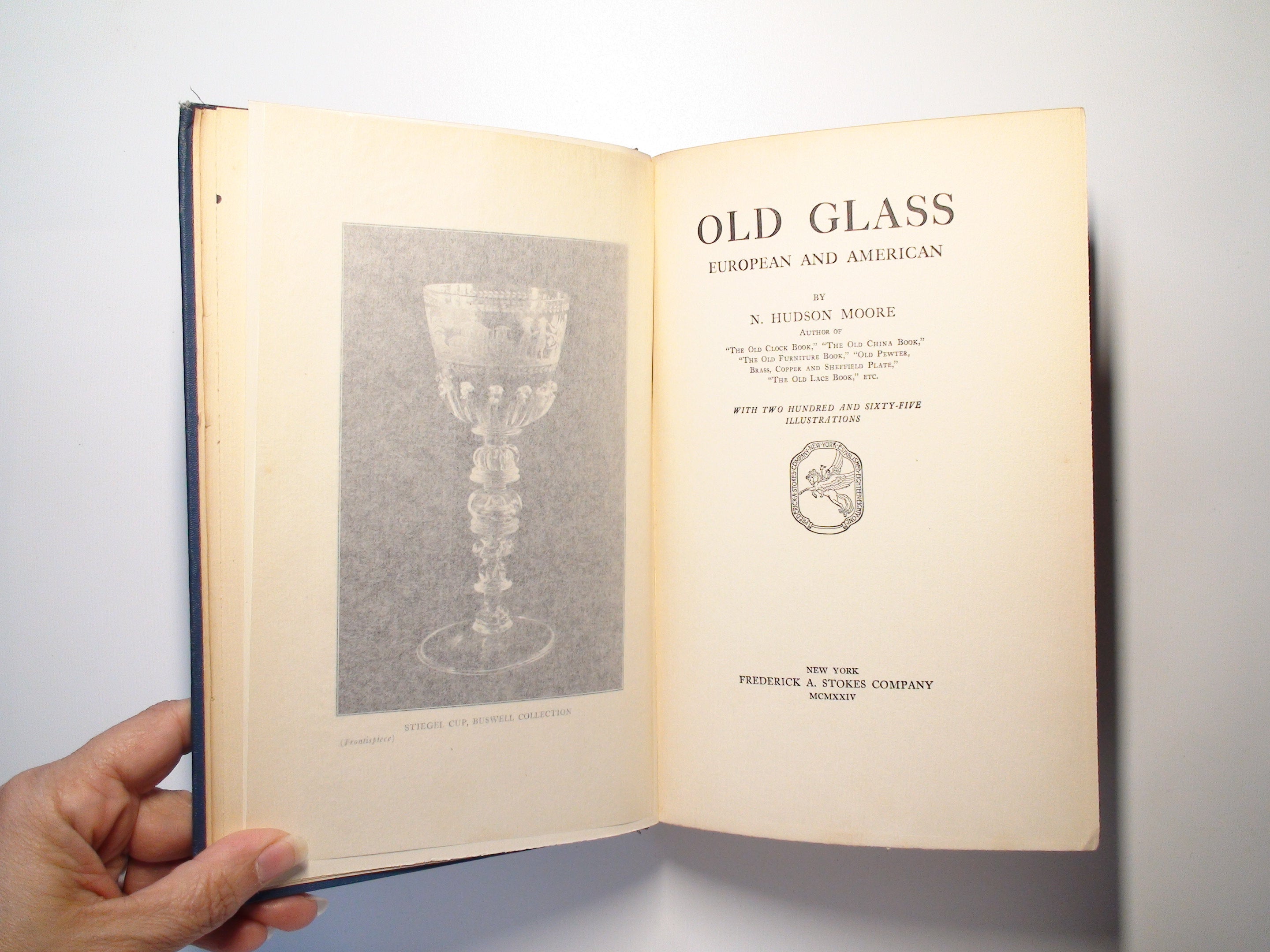 Old Glass, European and American N. Hudson Moore, Illustrated, 1st Ed, 1924