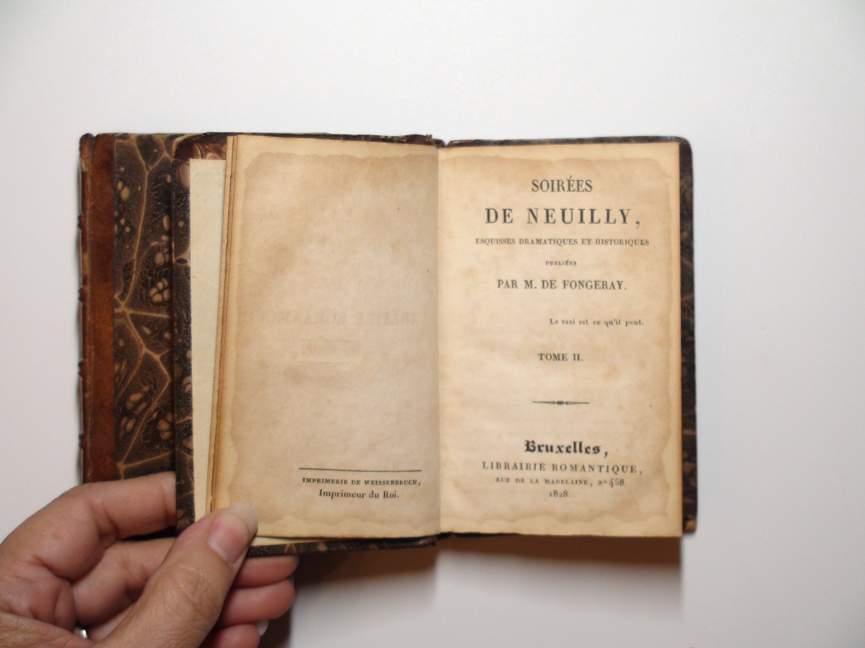 Les Soirées de Neuilly, M. de Fongeray, Two Volumes, French, 1st. Ed., 1828
