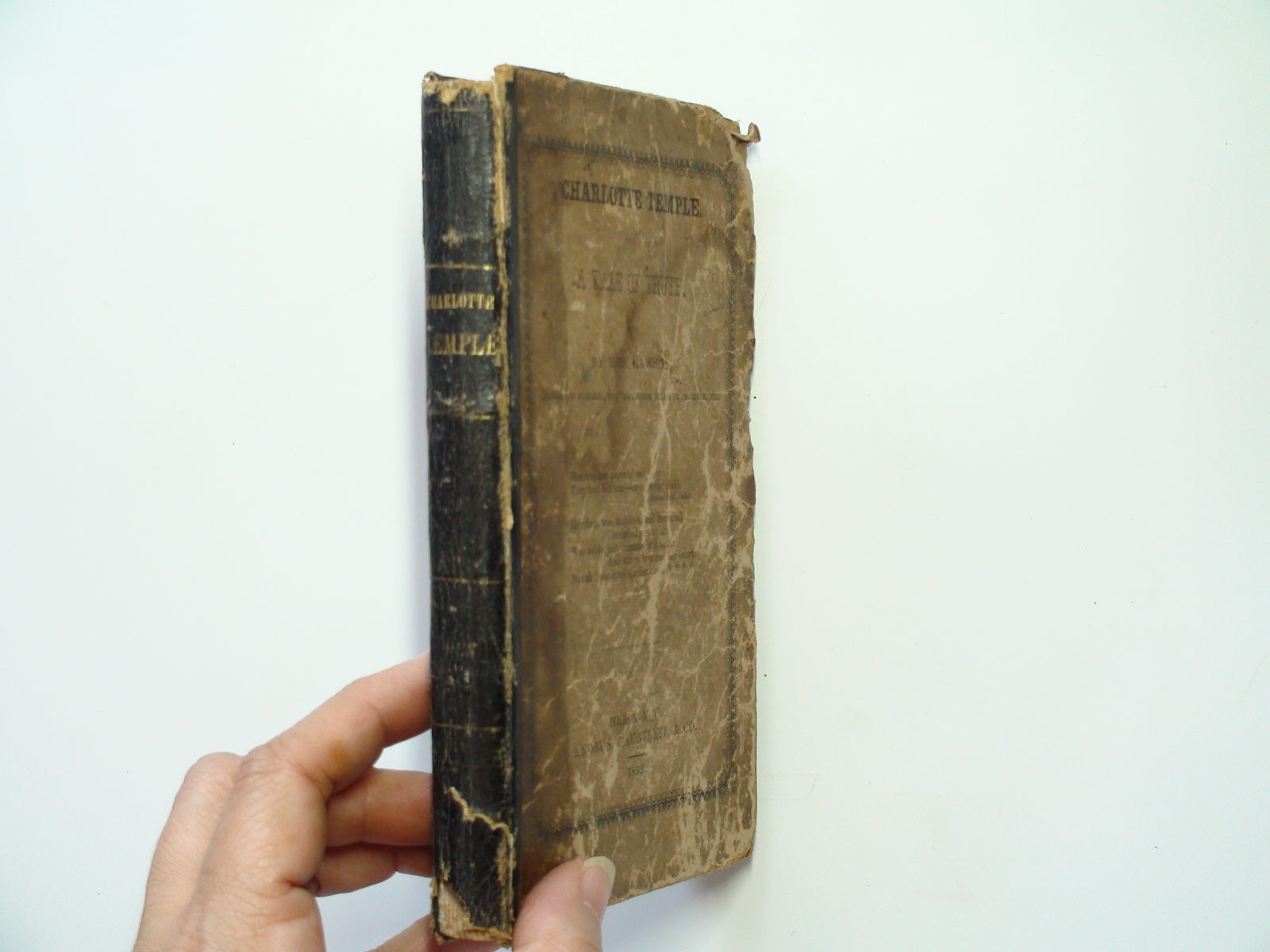 A Tale of Truth, Charlotte Temple, by Susanna Rowson, Andrus Gauntlett, Rare, 1852