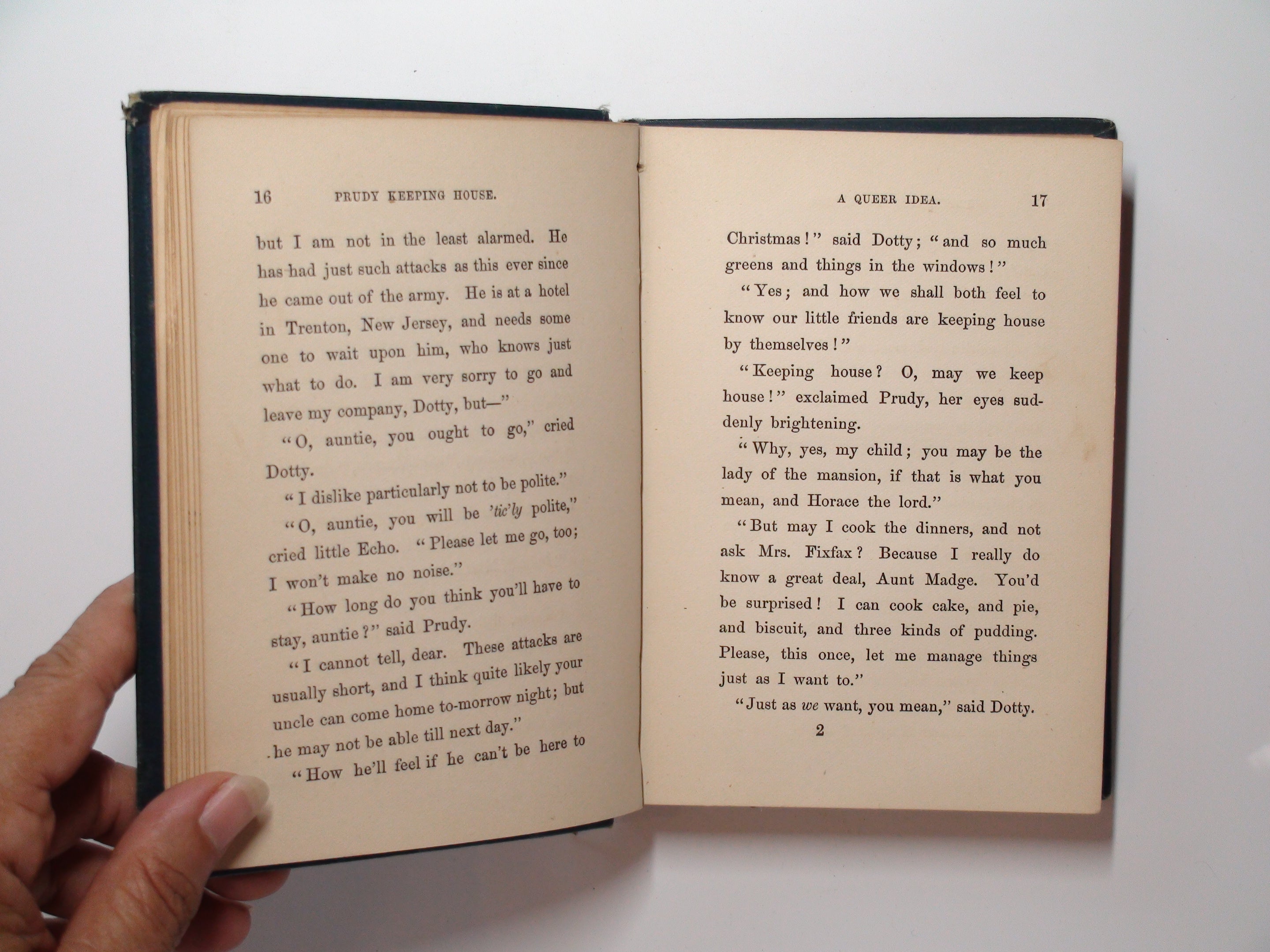 Prudy Keeping House, Flyaway Series, Sophie May, Illustrated, 1st Ed, 1870