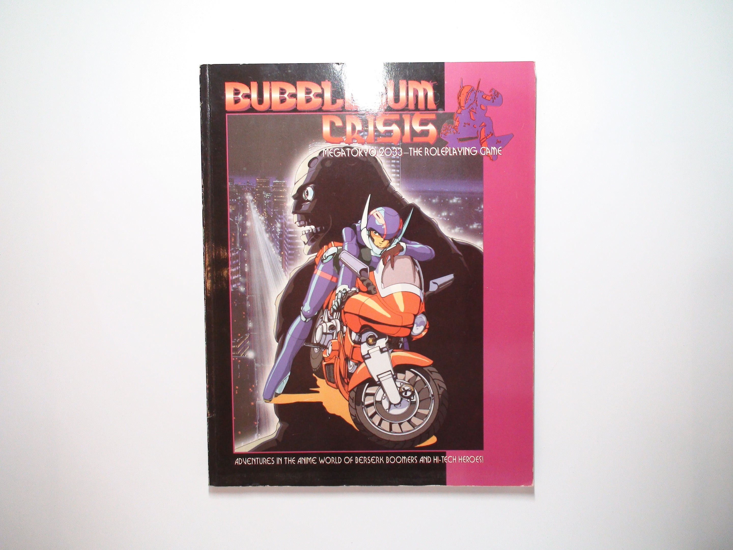 Bubblegum Crisis, MegaTokyo 2033, The Roleplaying Game, 1st Ed, BG8001, 1996