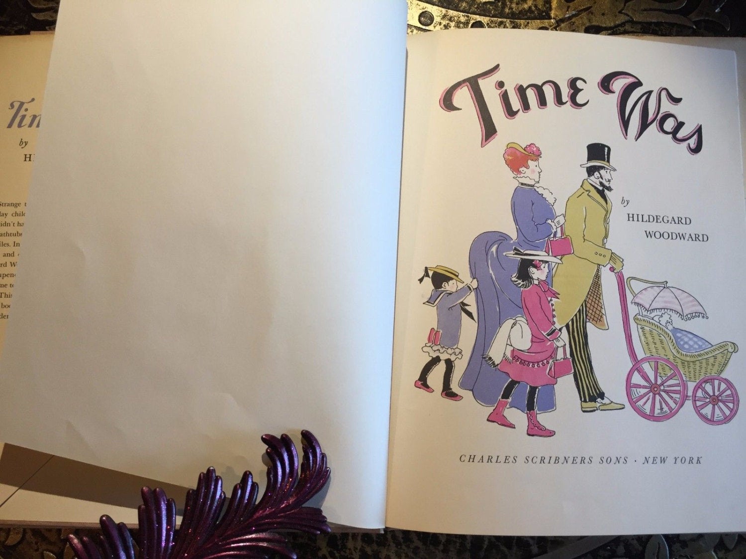 Time Was, by Hildegard Woodward, 1962, Beautifully Illustrated Children's Book