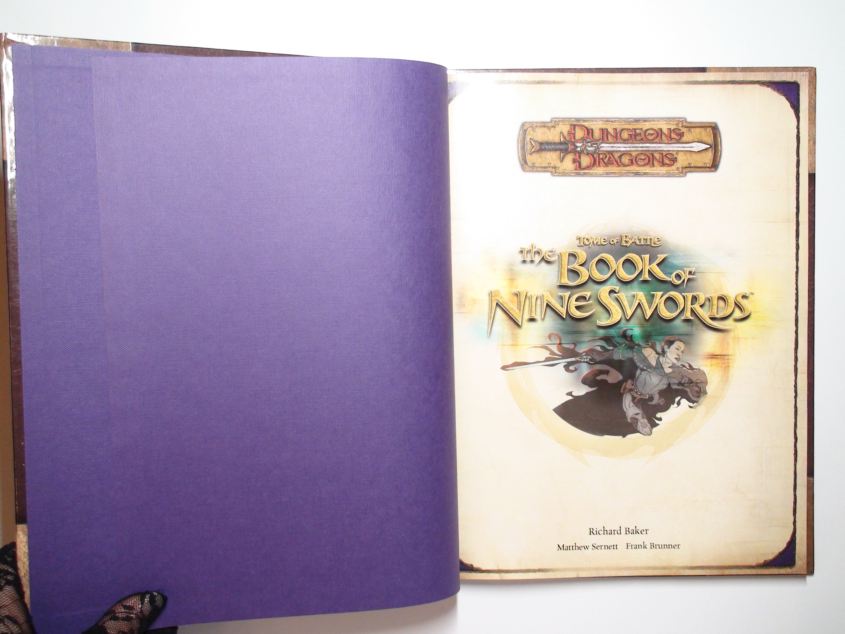 The Book of Nine Swords, by Richard Baker, D&D 3.5, 1st Printing, 2006