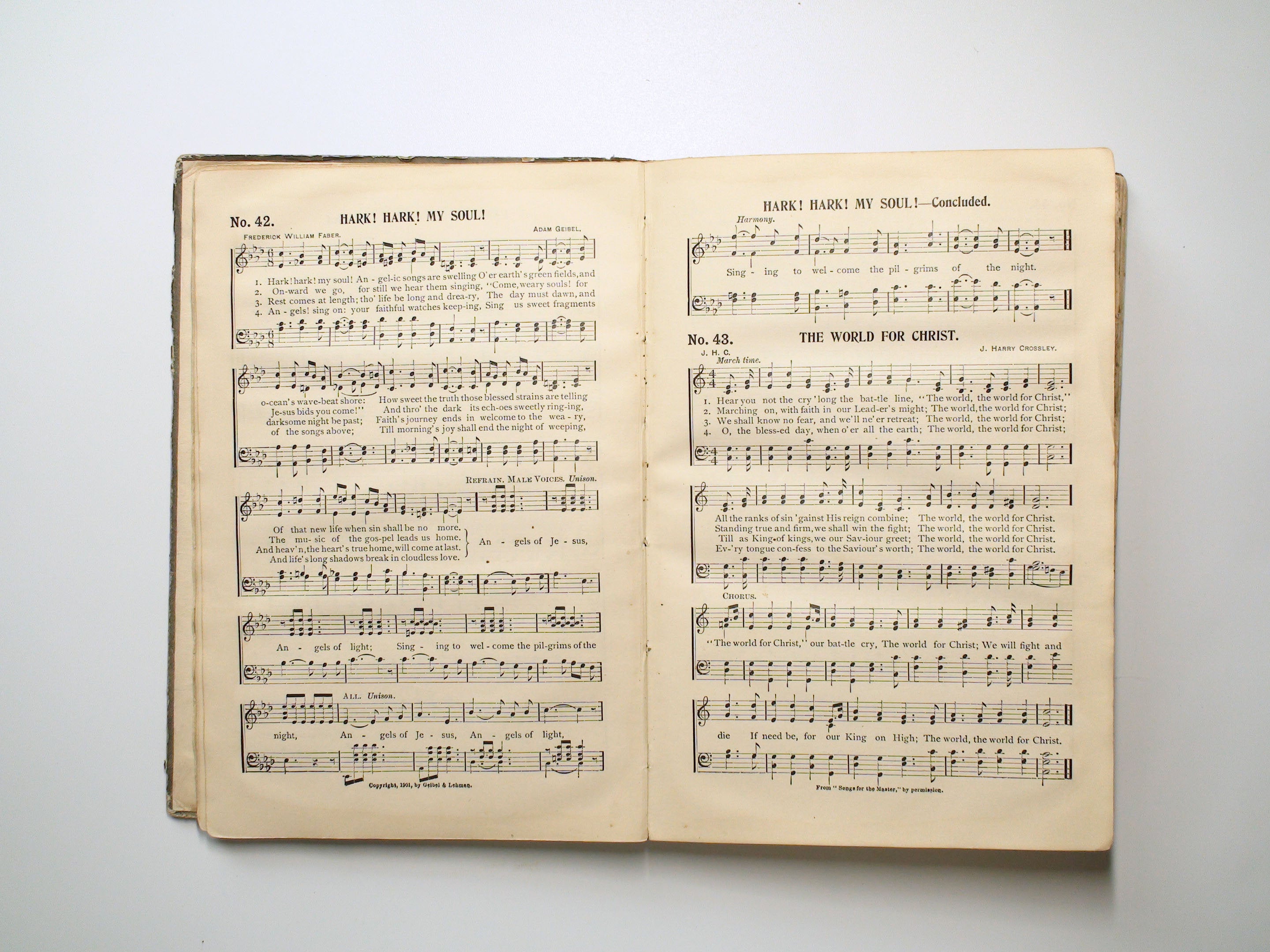 Uplifted Voices, A New Century Hymn Book, Adam Geibel and R. Frank Lehman, 1901