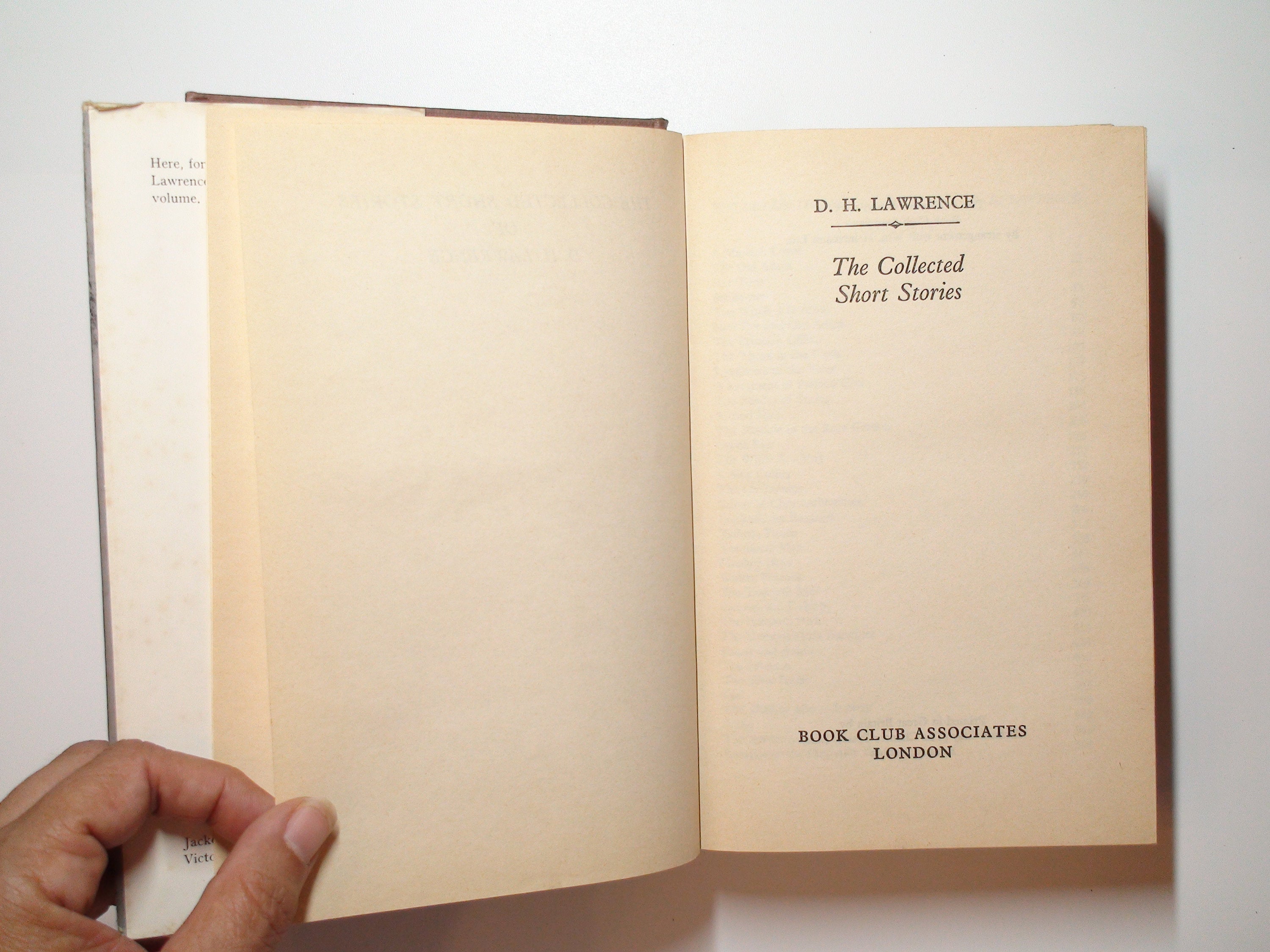 D. H. Lawrence, The Collected Short Stories, Book Club Associates, 1975