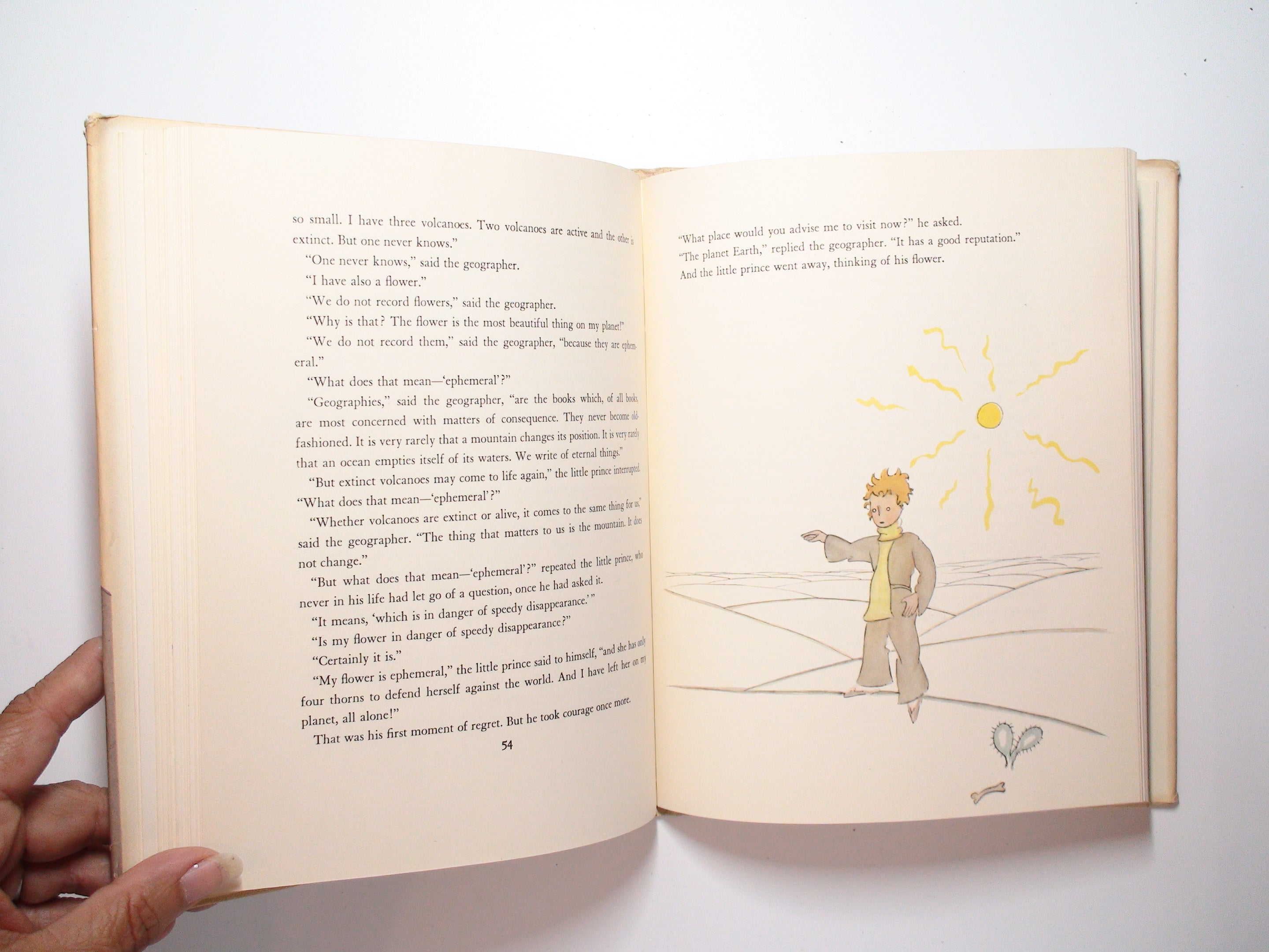 The Little Prince by Antoine De Saint-Exupery, Illustrated, with D/J, 1943/1960s