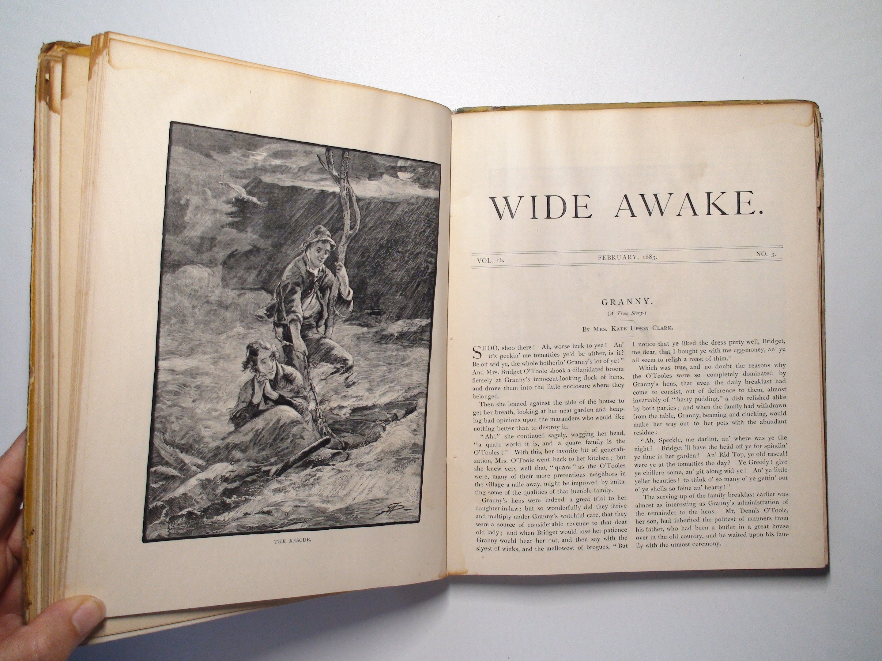 Wide Awake Illustrated Children's Magazine, December 1882 No 1 - May 1883 No 6