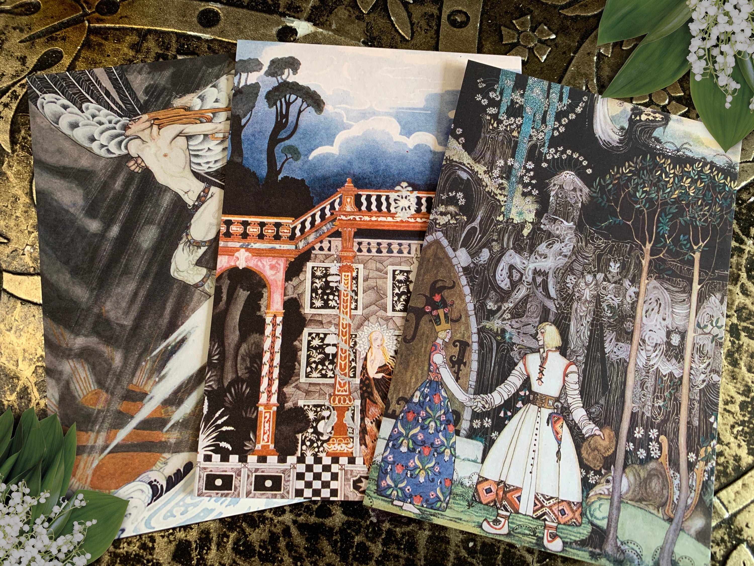 Fairytales by Kay Nielsen, Postcard/Greeting Card Set, Exclusively Designed, 6 Designs, 12 Cards