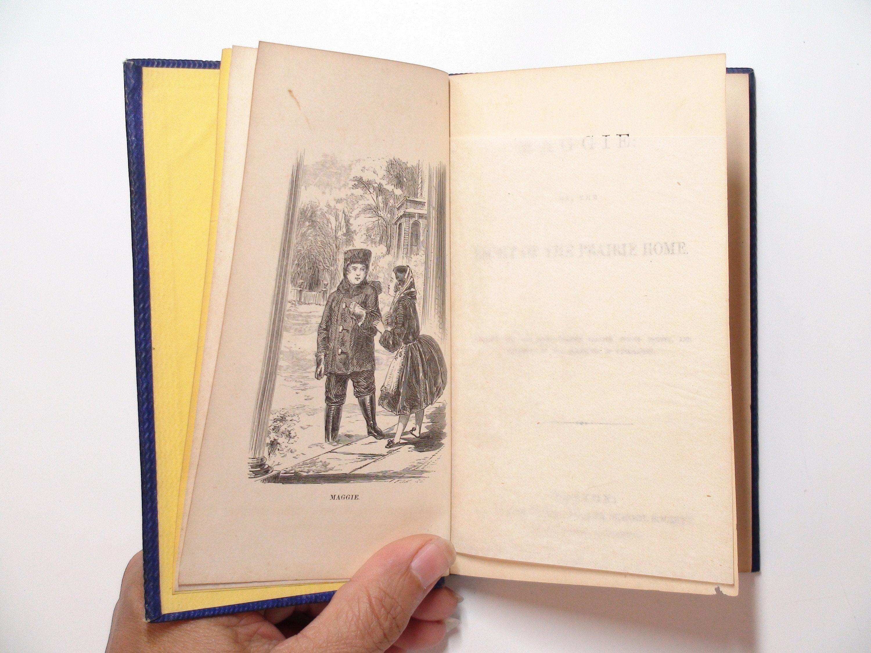 Maggie, Or, The Light of the Prairie Home, Massachusetts Sabbath, RARE, 1863