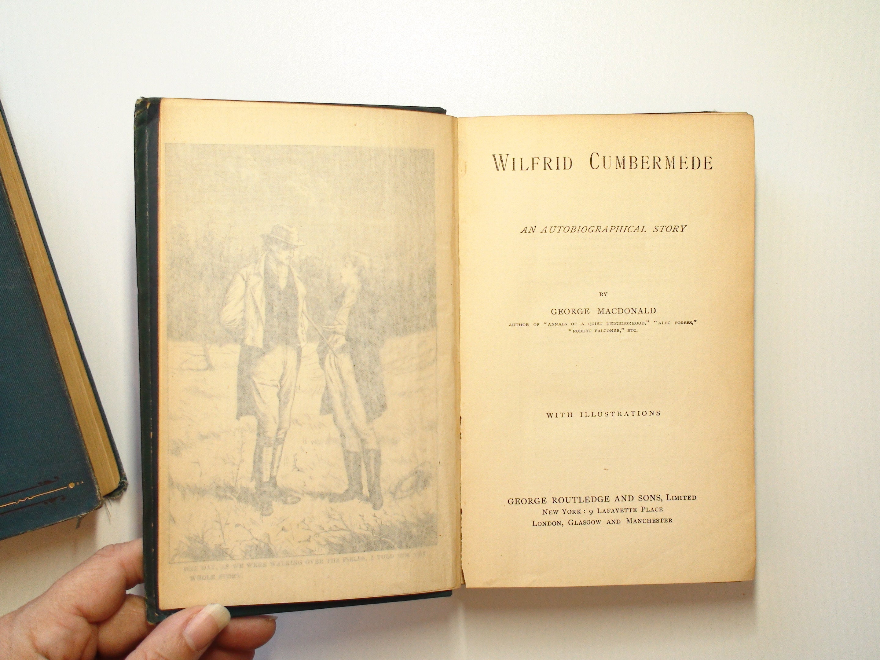 George MacDonald, 2 Vol, Wilfrid Cumbermede and Thomas Wingfold Curate, c1876