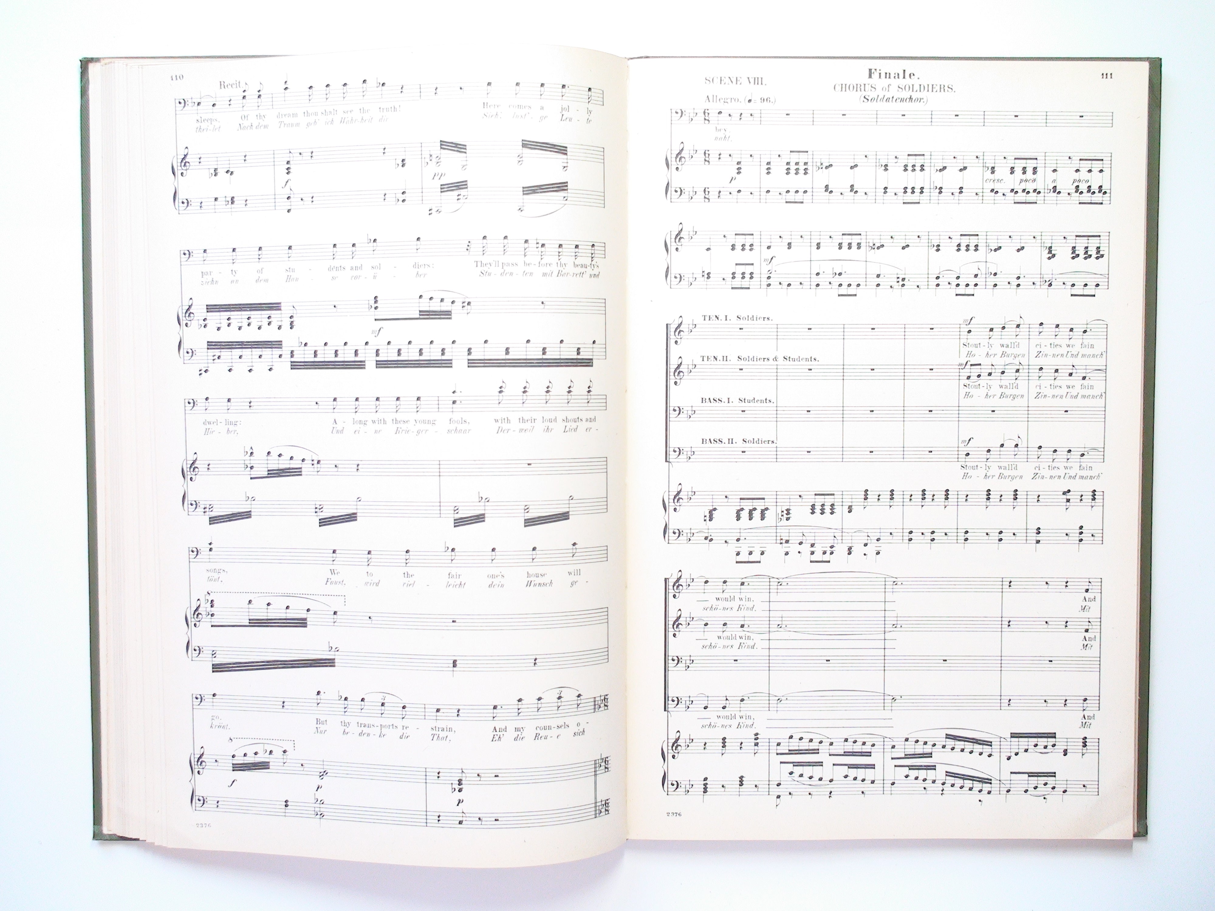 The Damnation of Faust, Music by Hector Berlioz, Vocal Score, G. Schirmer, c1880