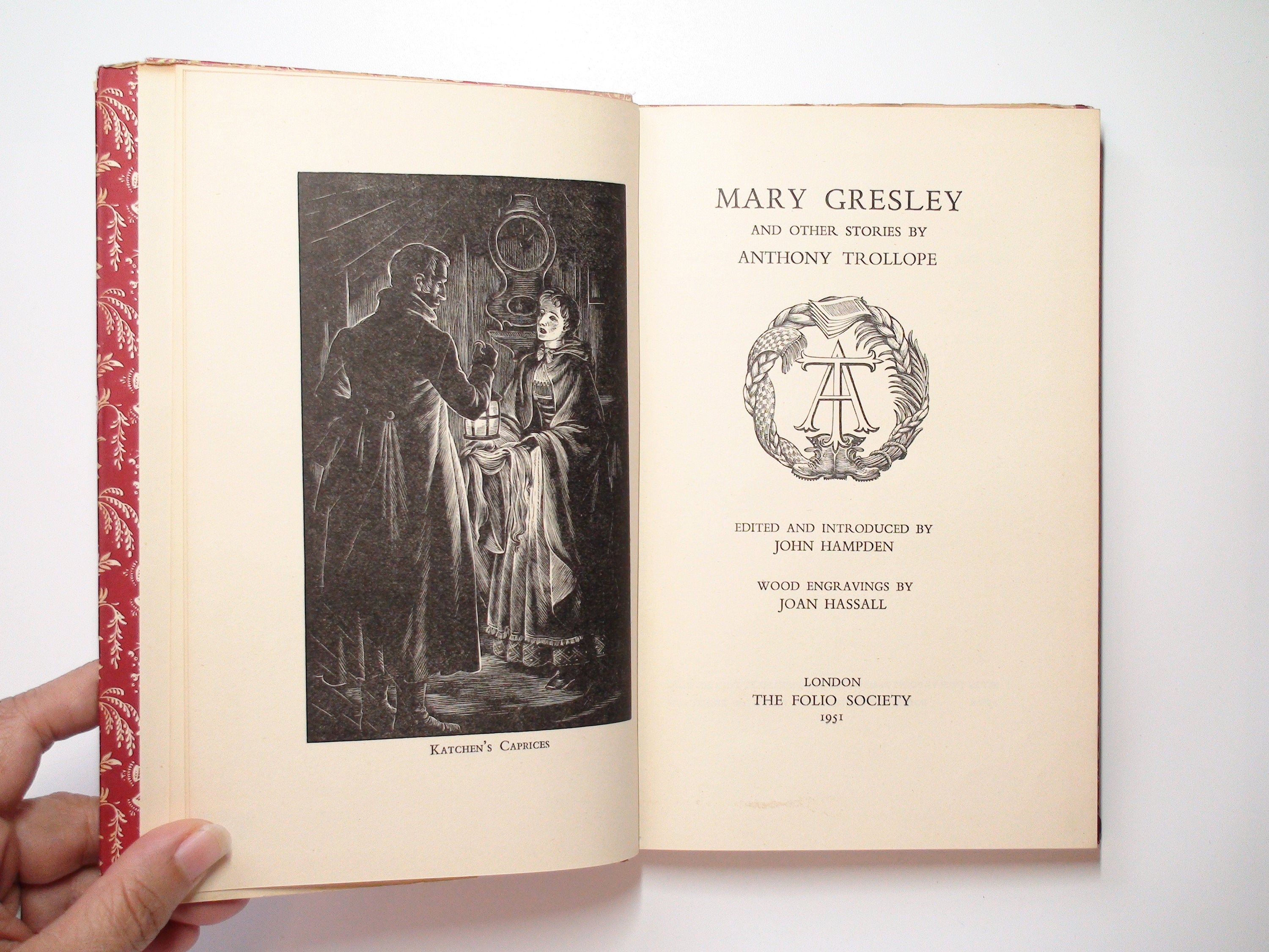 Mary Gresley and Other Stories by Anthony Trollope, Illustrated, 1st Ed, 1951