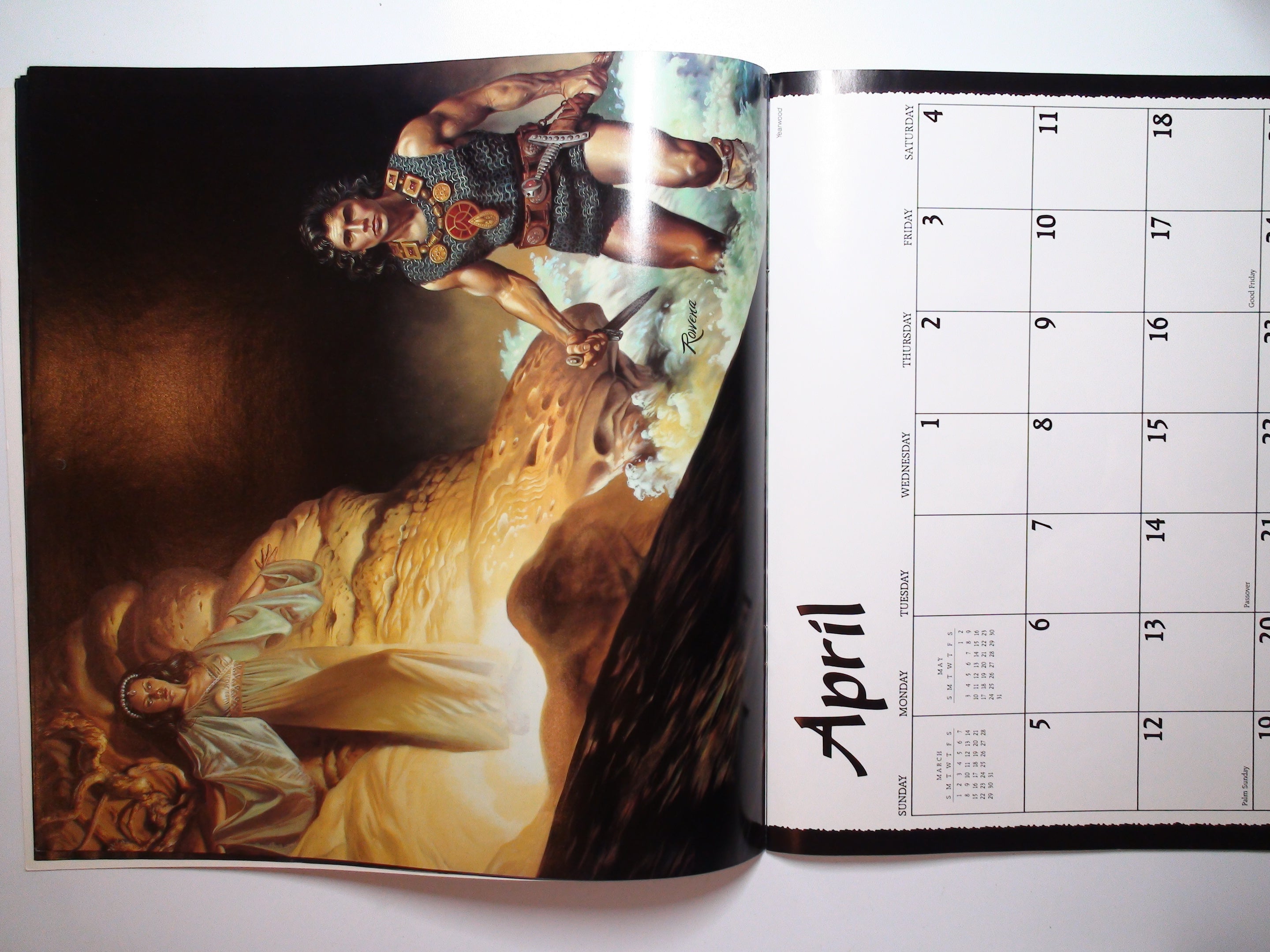 Rowena, 1987 Fantasy Calendar, Collectible, Landmark Calendars