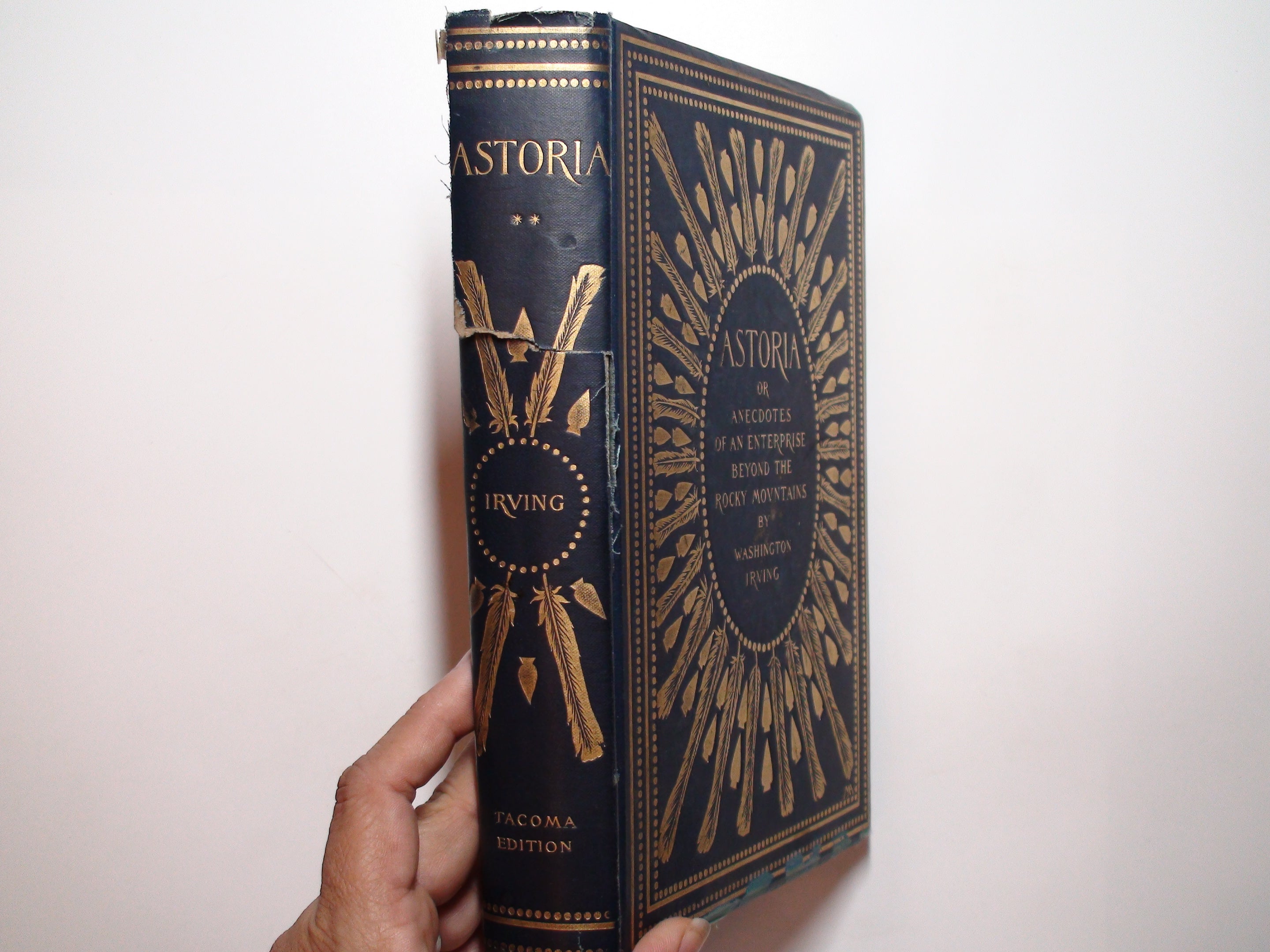 Astoria, Washington Irving, Tacoma Edition, Vol II ONLY, Illustrated, 1897