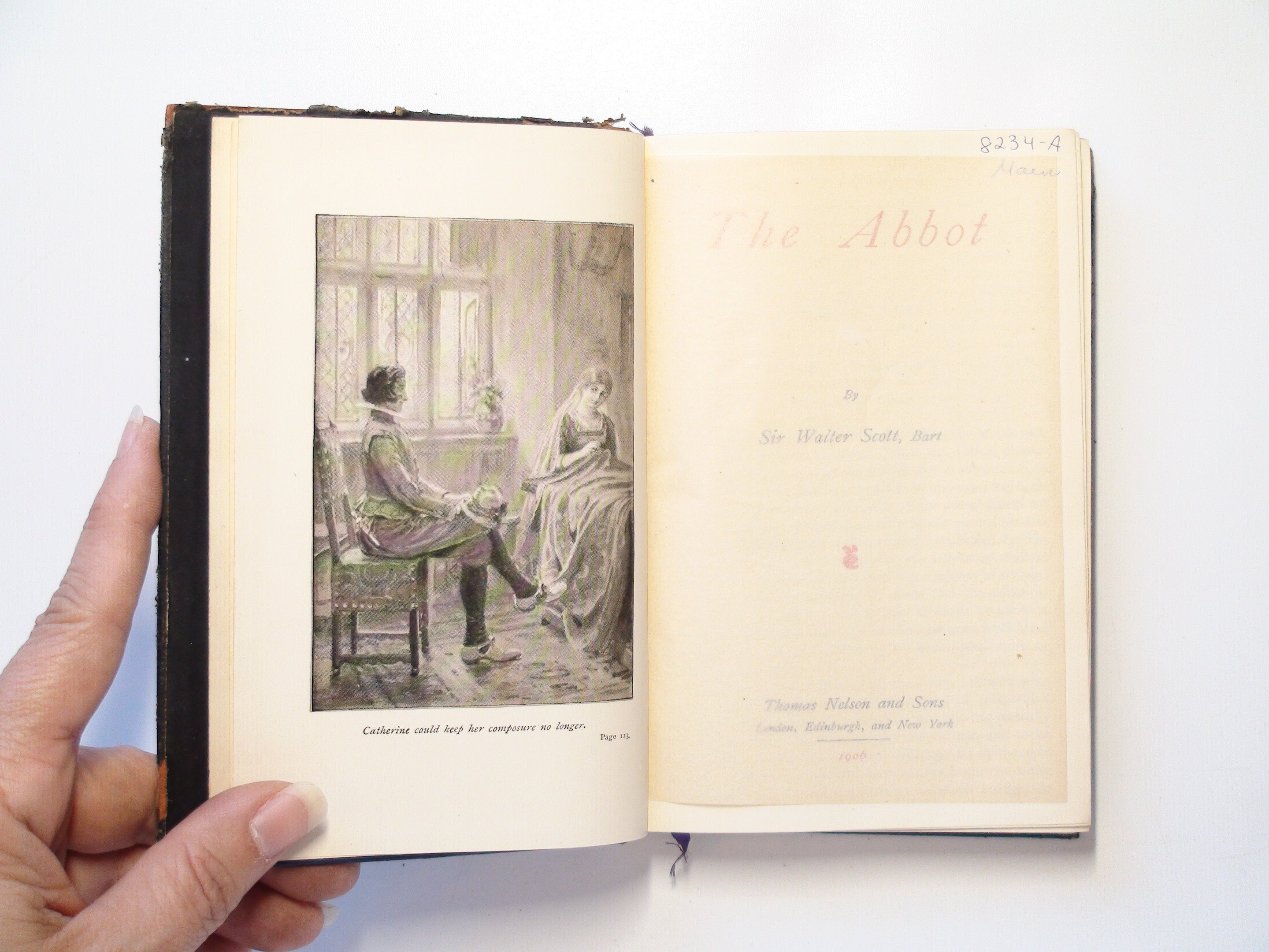 The Abbot, by Sir Walter Scott, Leather, Illustrated, 1906