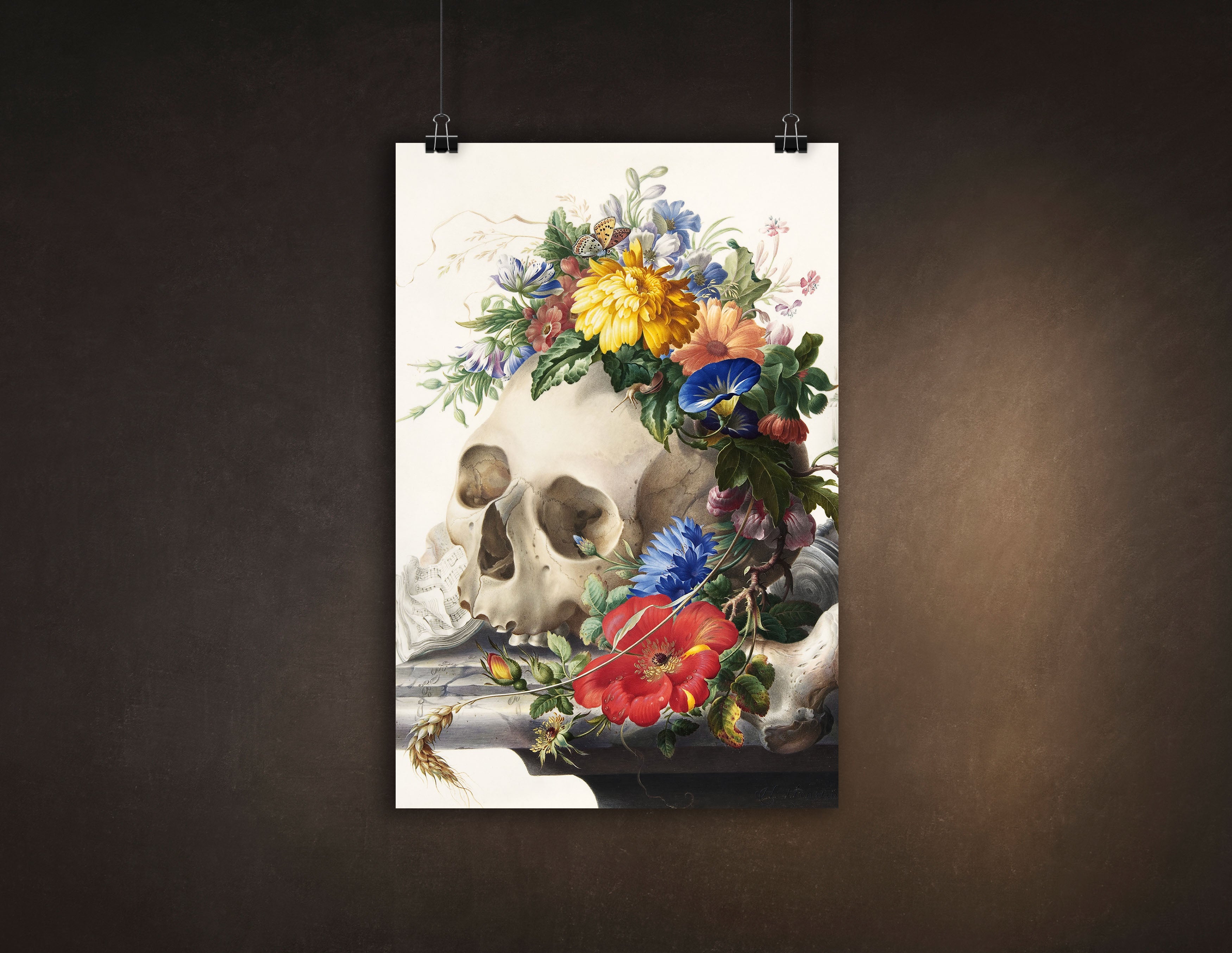 Vanitas Still Life Herman Henstenburgh, Museum-quality Matte Poster Print, Available in Multiple Sizes