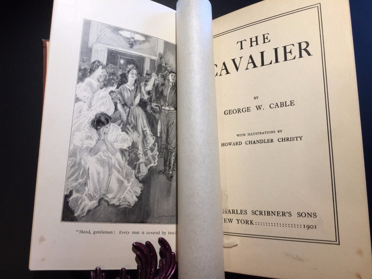 The Cavalier, George W. Cable, 1st Ed., Illustrations by Howard Chandler Christy