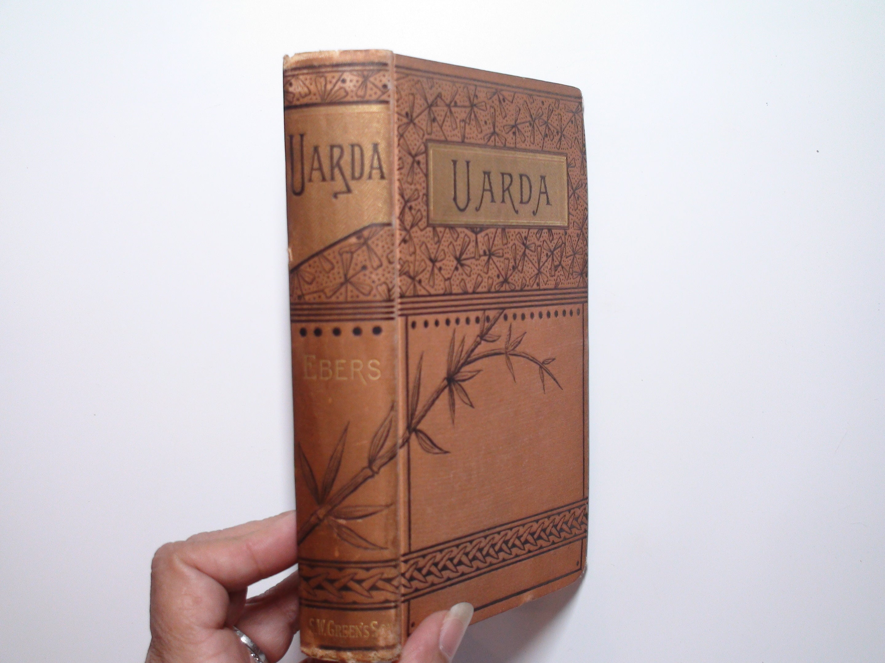 Uarda, A Romance of Ancient Egypt, by George Ebers, Victorian Binding, 1882