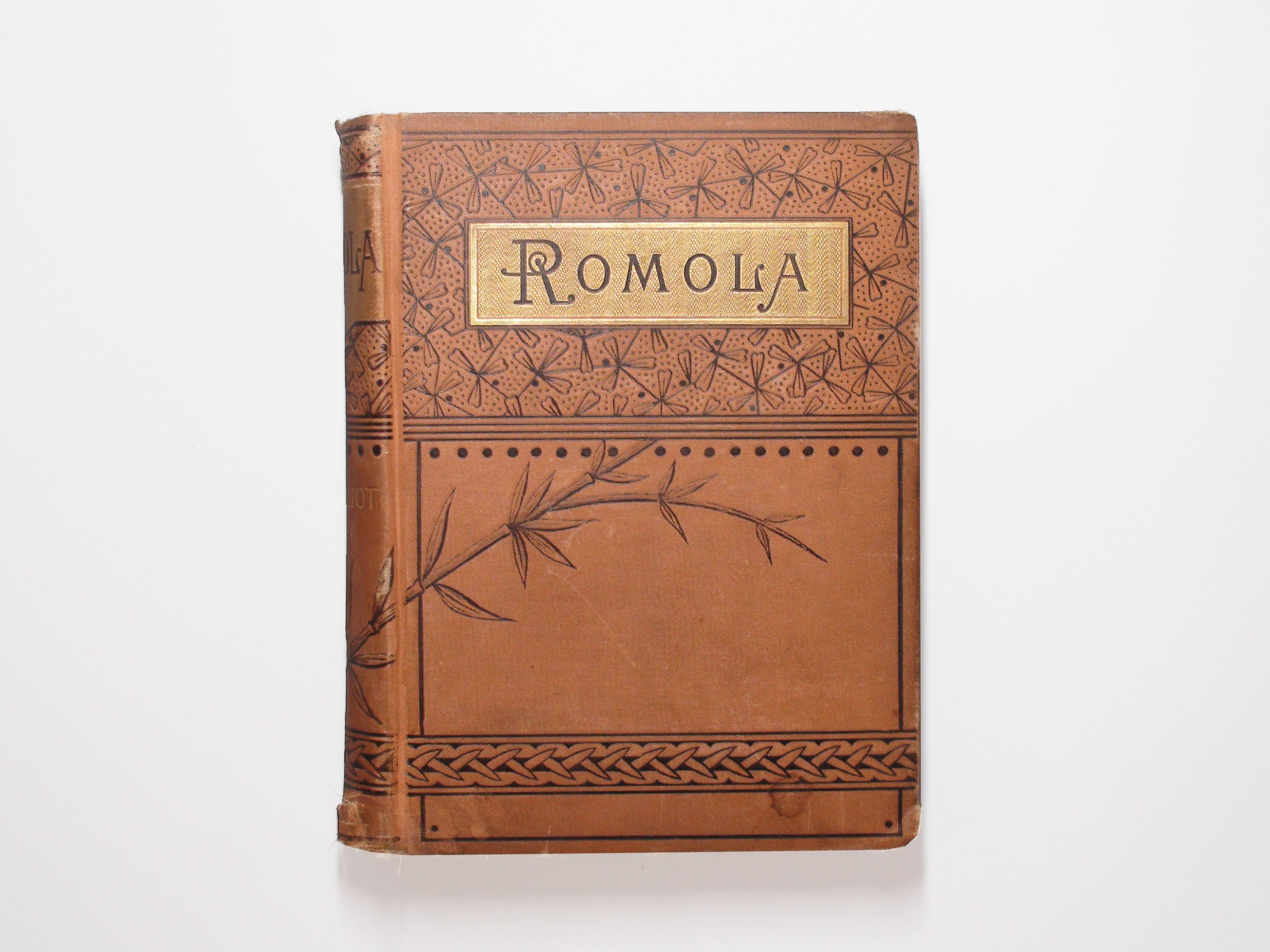 Romola, by George Eliot (Mary Ann Evans), Victorian Binding, Romance, 1882