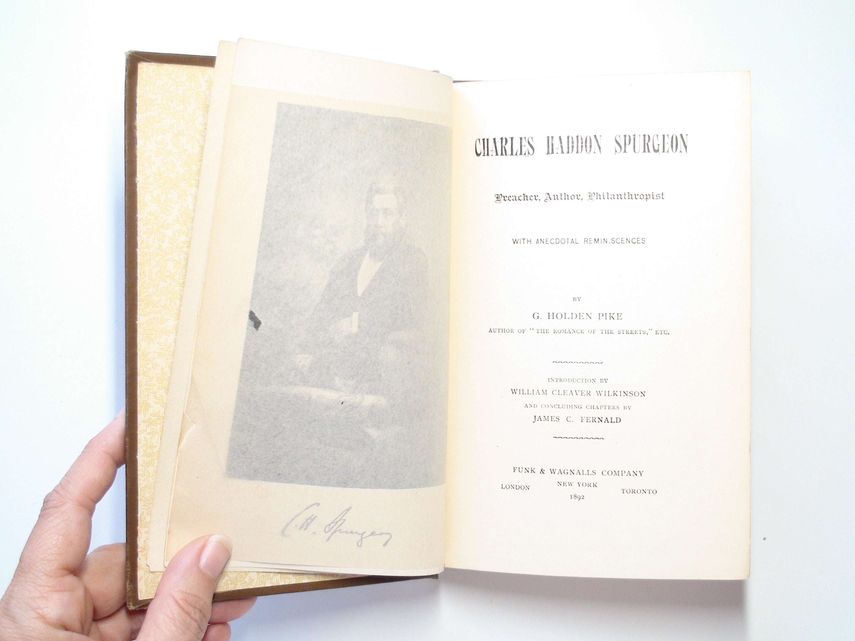 Charles Haddon Spurgeon, G. Holden Pike, Memorial Library Vol 20, 1892