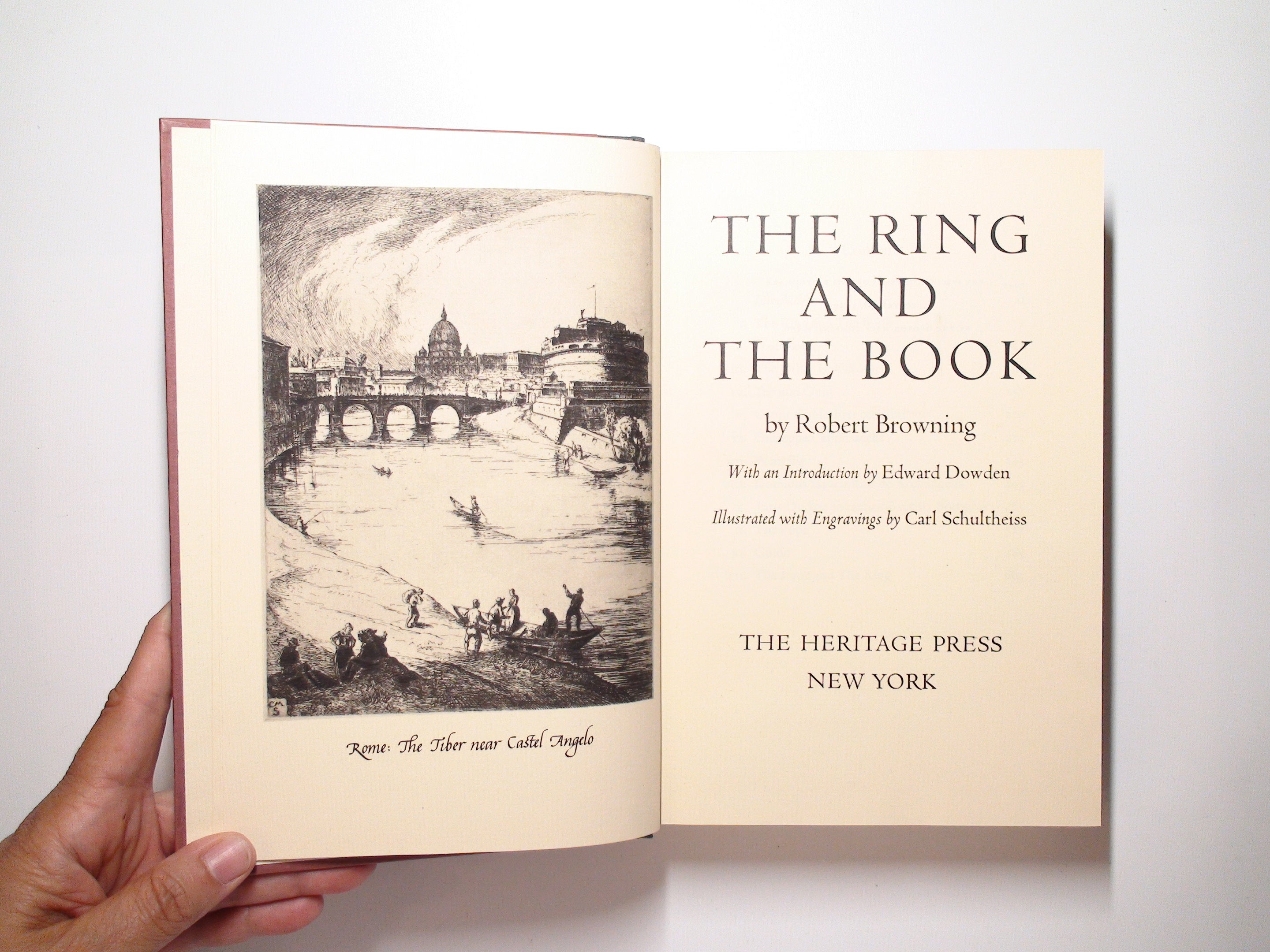 The Ring and the Book, by Robert Browning, 1st Ed, Slipcase, Illustrated, 1949