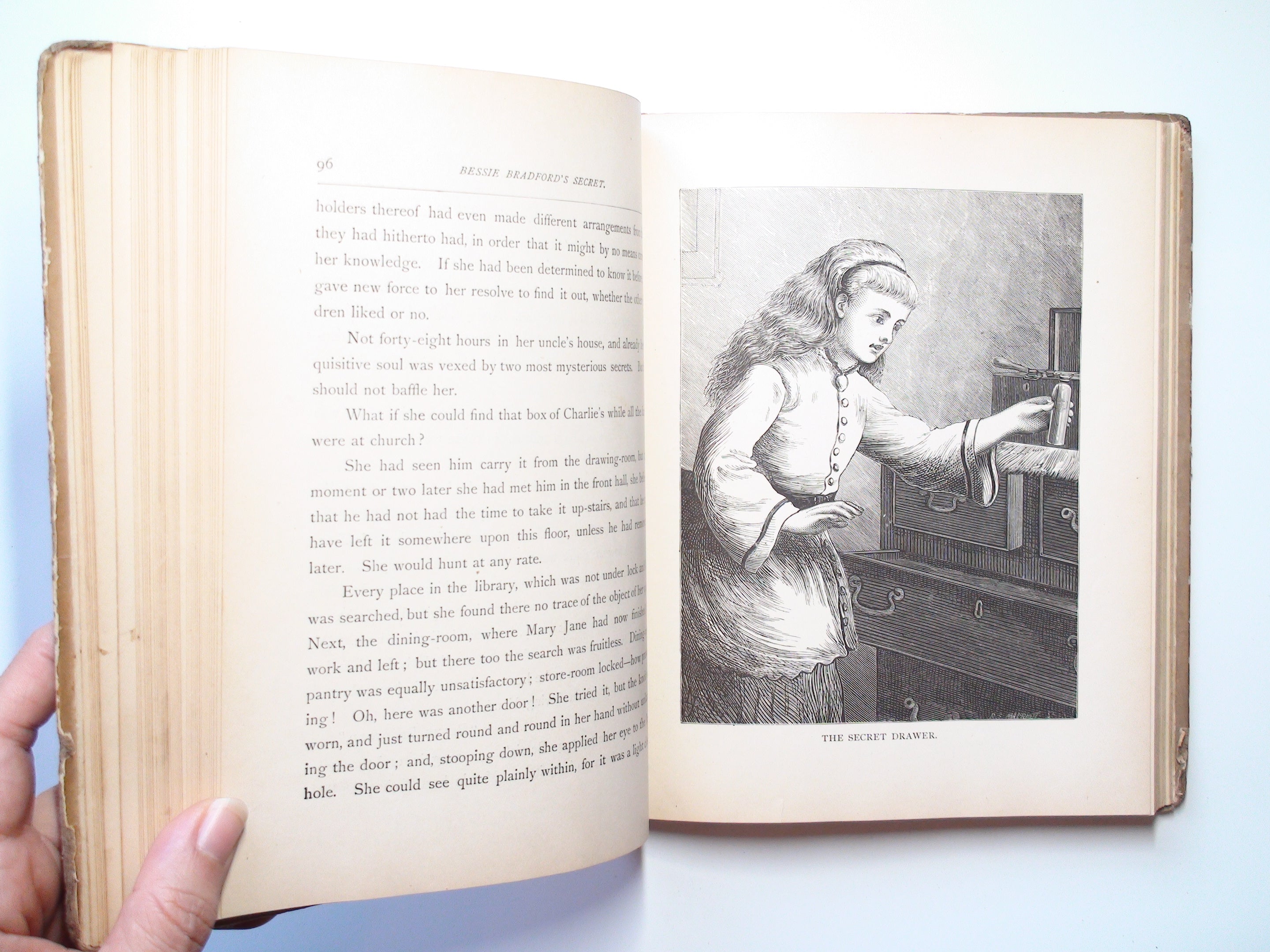 Bessy Bradford's Secret, by Joanna H. Mathews, Illustrated, 1st Ed., 1881