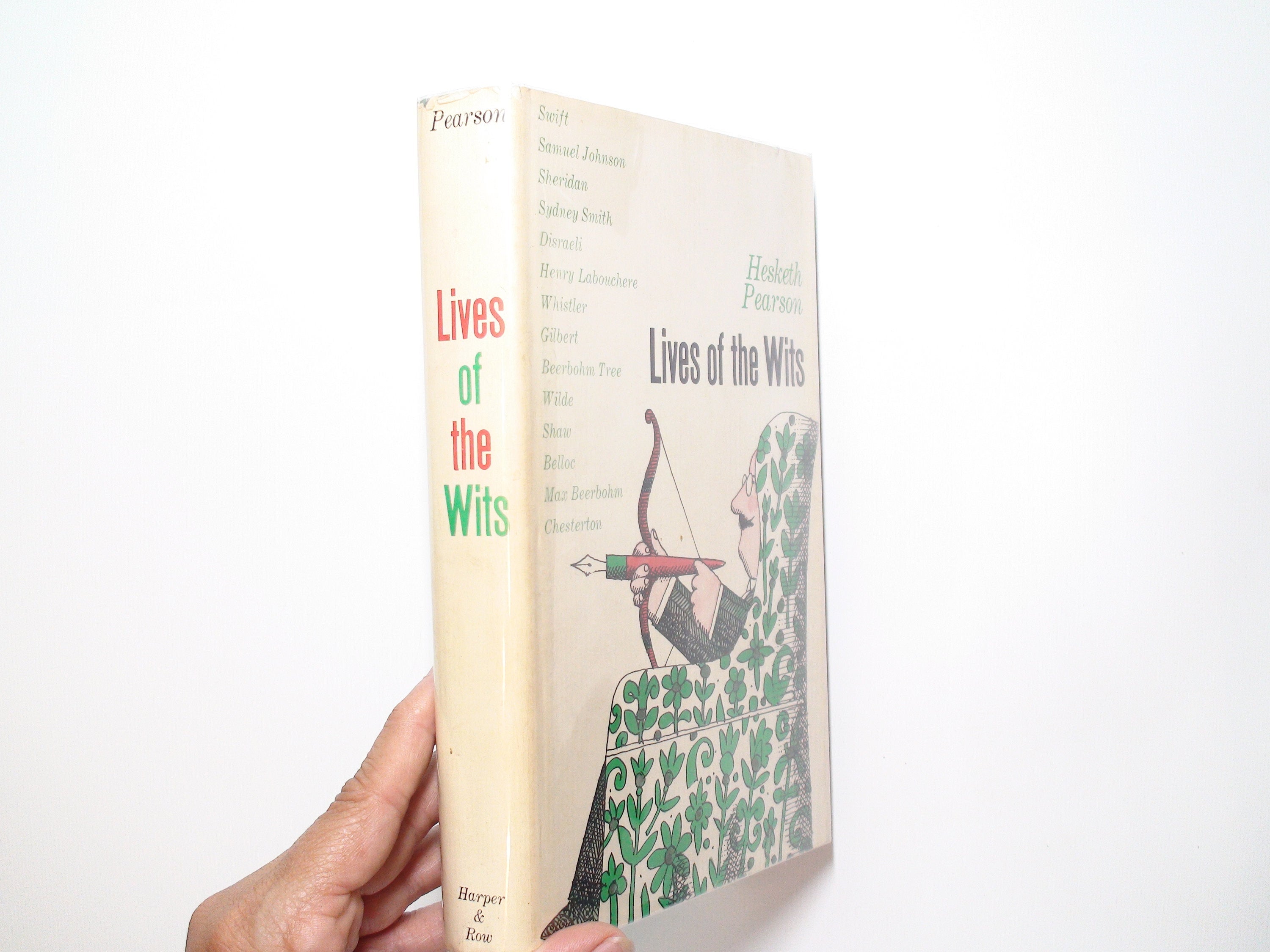Lives of the Wits, Hesketh Pearson, Hardcover w D/J, 1st Ed, Illustrated, 1962
