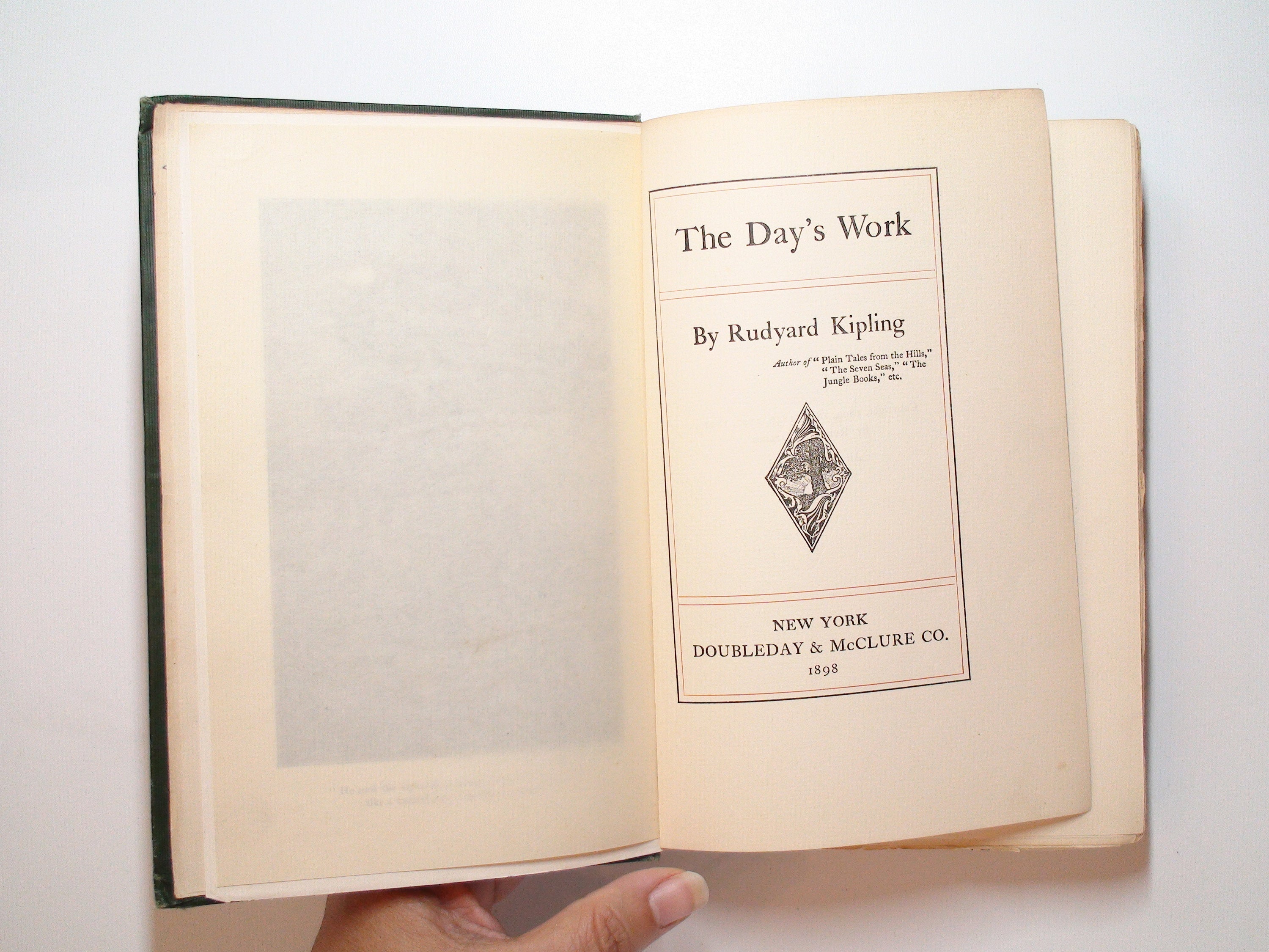 The Day's Work, Rudyard Kipling, Illustrated, Doubleday & McClure, 1st Ed, 1898