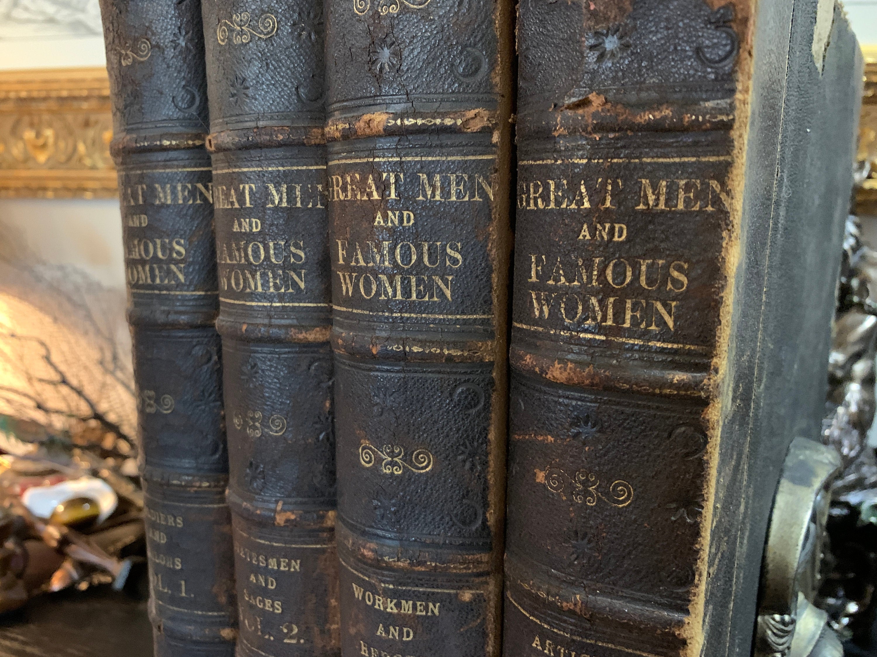 Great Men and Famous Women, Charles F. Horne, Illustrated, Complete in 4 Volumes, 1894