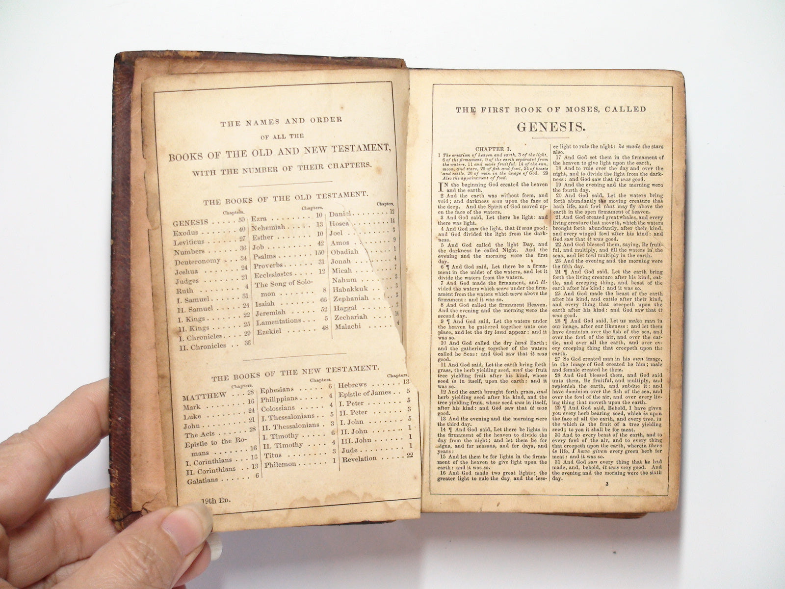 The Holy Bible, New and Old Testament, In Original Tongues, Leather, 1868