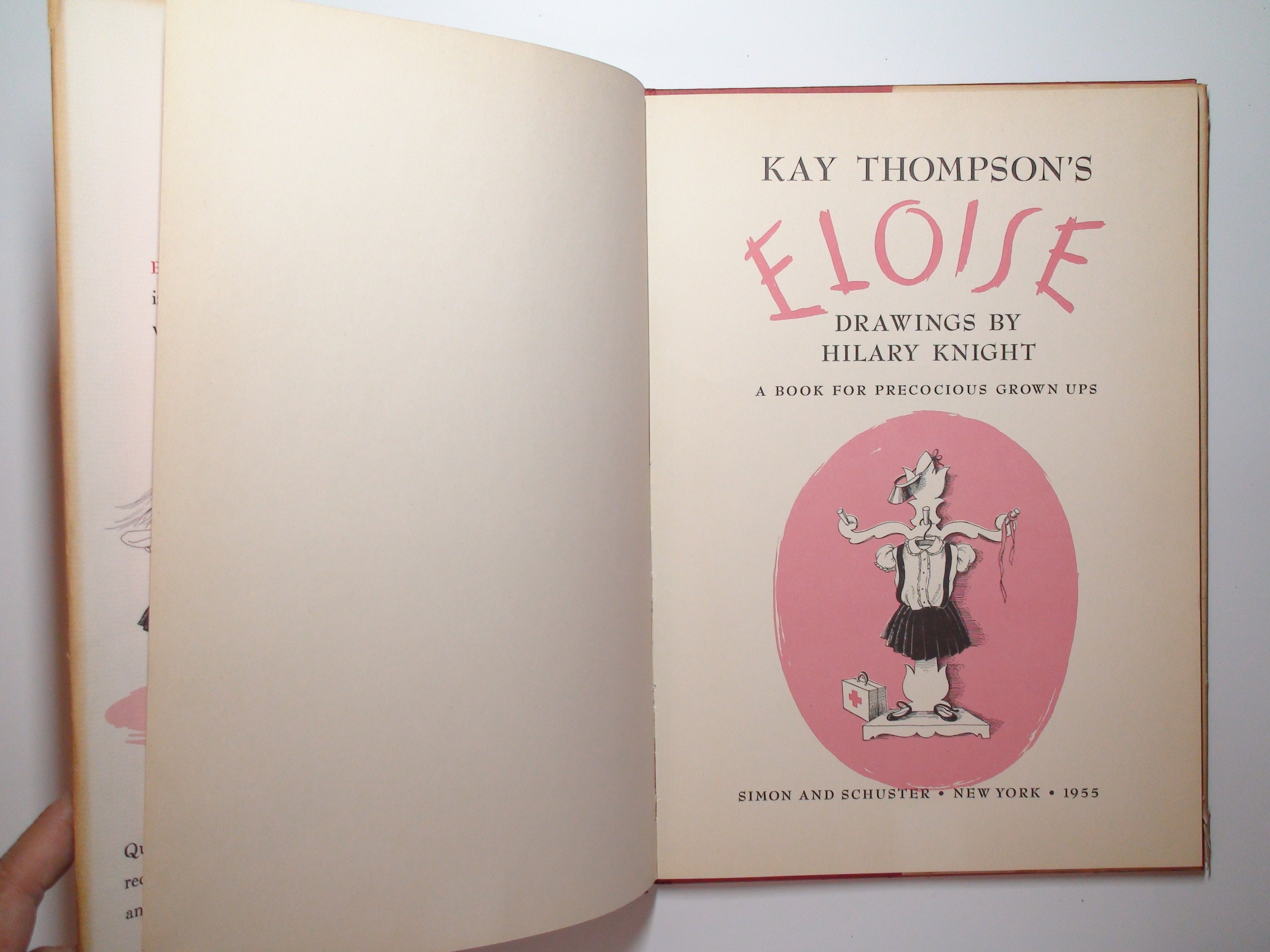 Kay Thompson's Eloise, Drawings by Hilary Knight, 1st Ed, 10th Printing, 1955