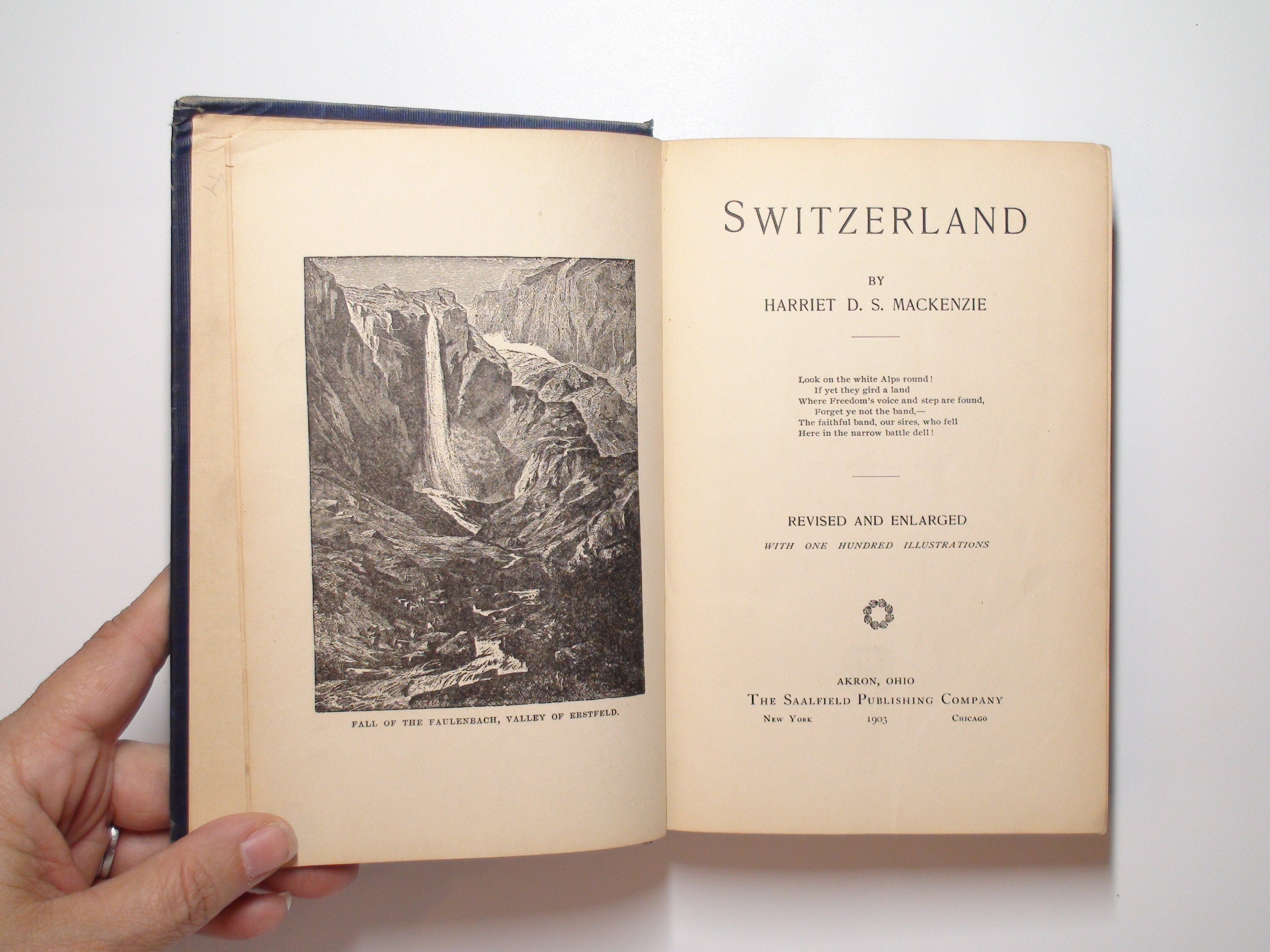 Switzerland, by Harriet D. S. Mackenzie, Illustrated, Revised Ed, History, 1903