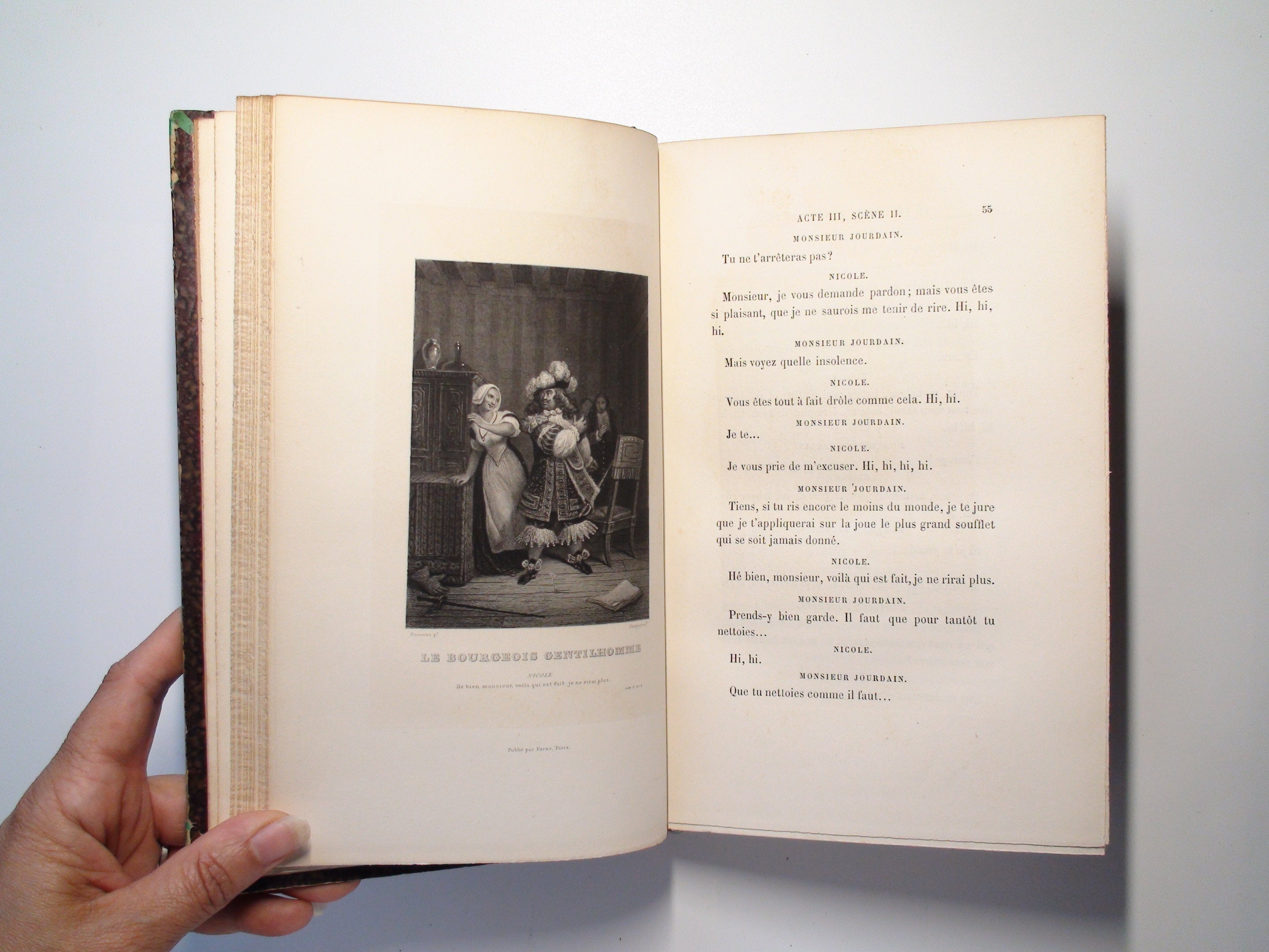 Oeuvres Complėtes De Molière, Nouvelle Édition, Vol 6, Leather, French, 1882