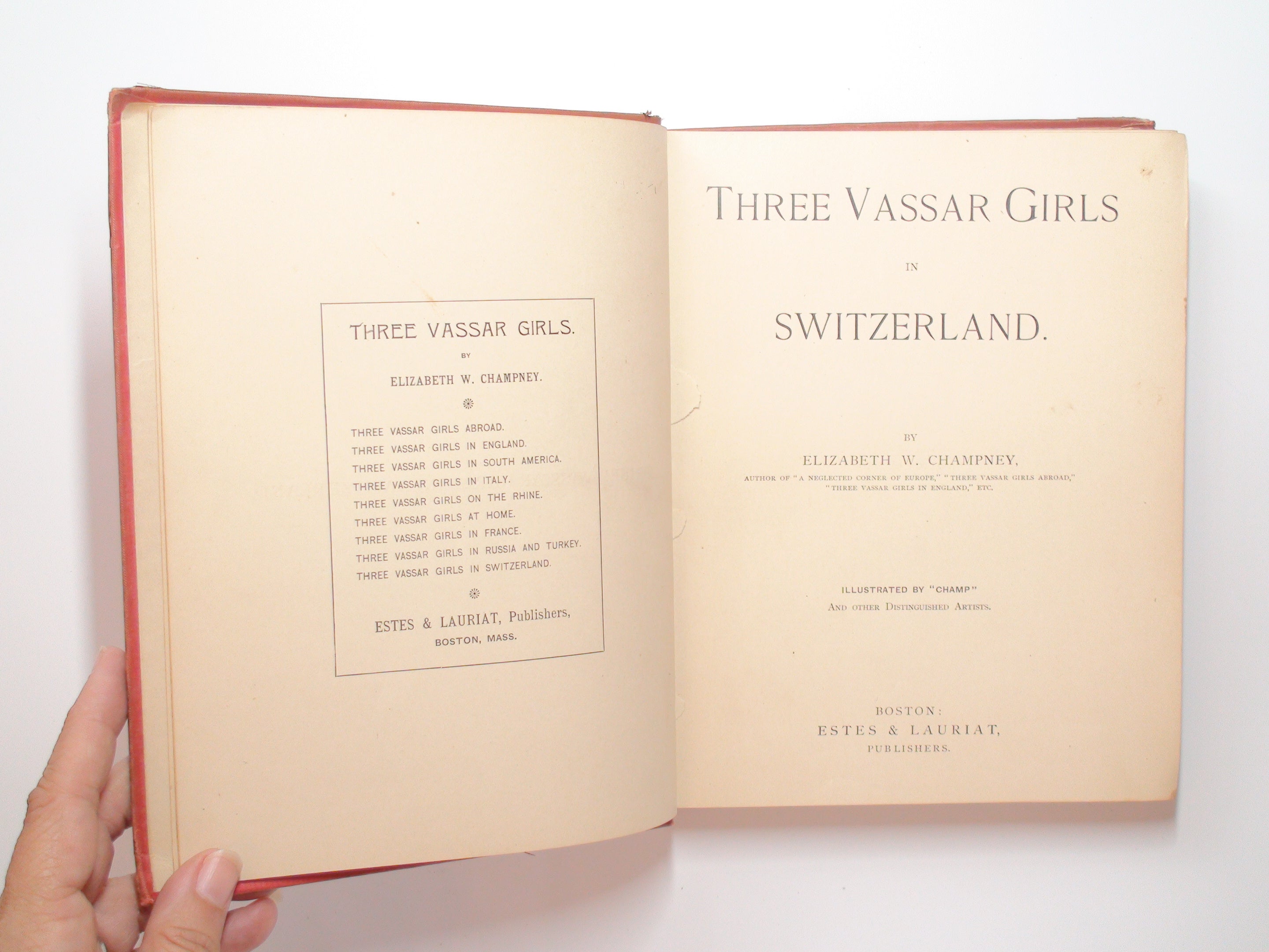 Three Vassar Girls in Switzerland, Elizabeth W. Champney, Illustrated, 1890