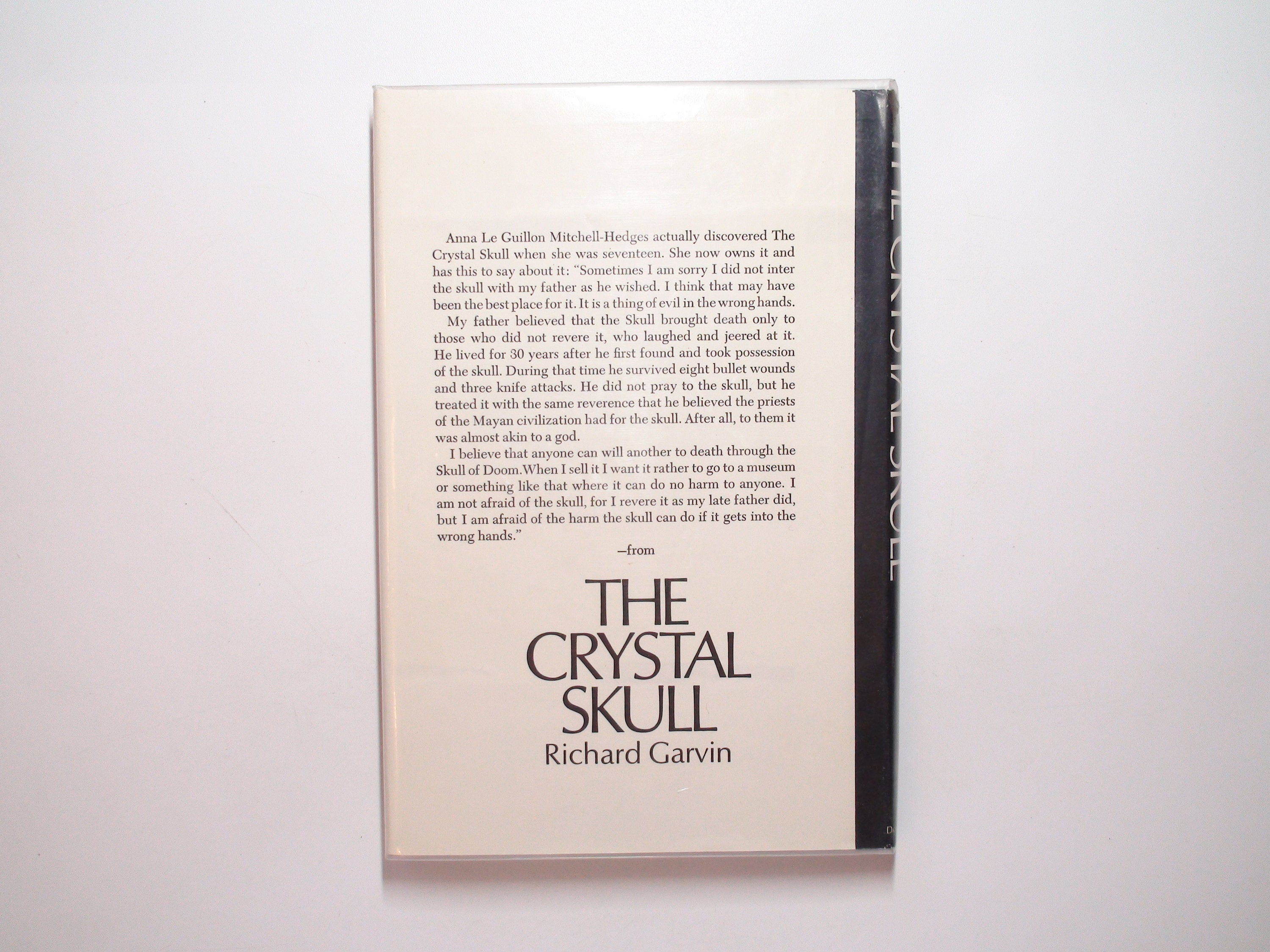 The Crystal Skull by Richard Garvin, 1st Ed, Illustrated, Hardcover w/ D/J, 1973