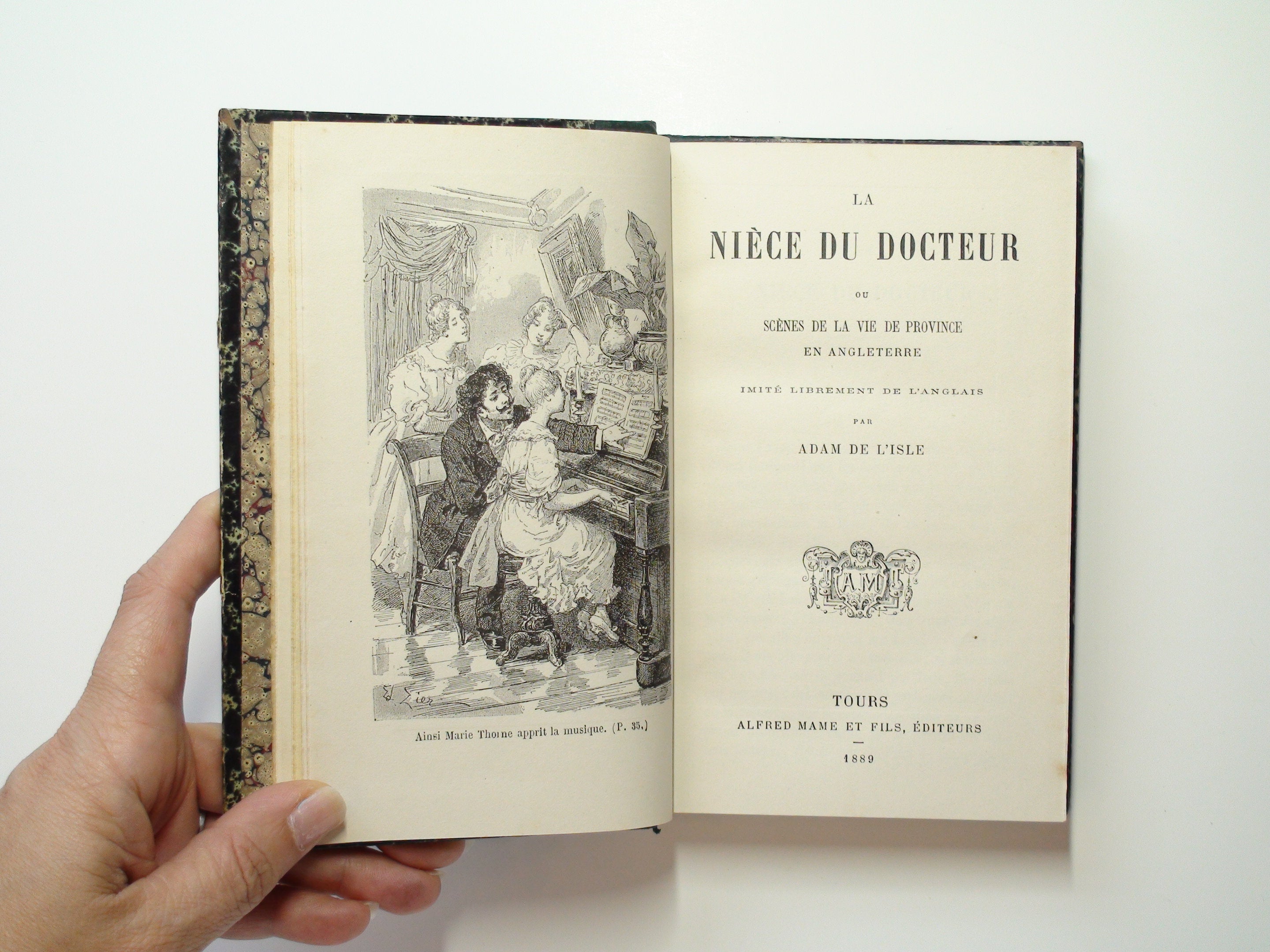 La Nièce du Docteur, Adam de L'Isle, 1st Ed, French Language, Illustrated, 1889