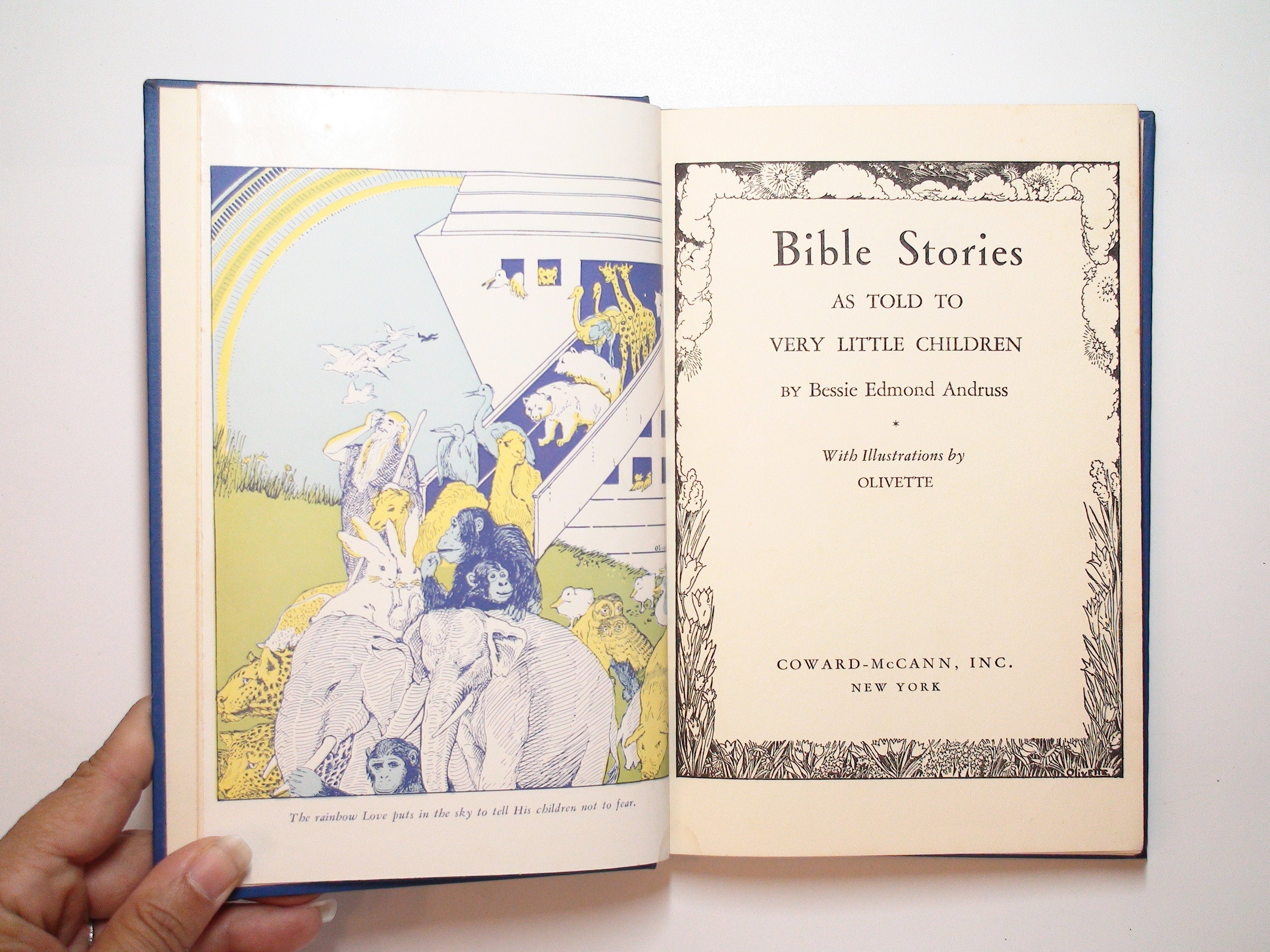 Bible Stories As Told To Very Little Children by Bessie Edmonds Andruss, 1937
