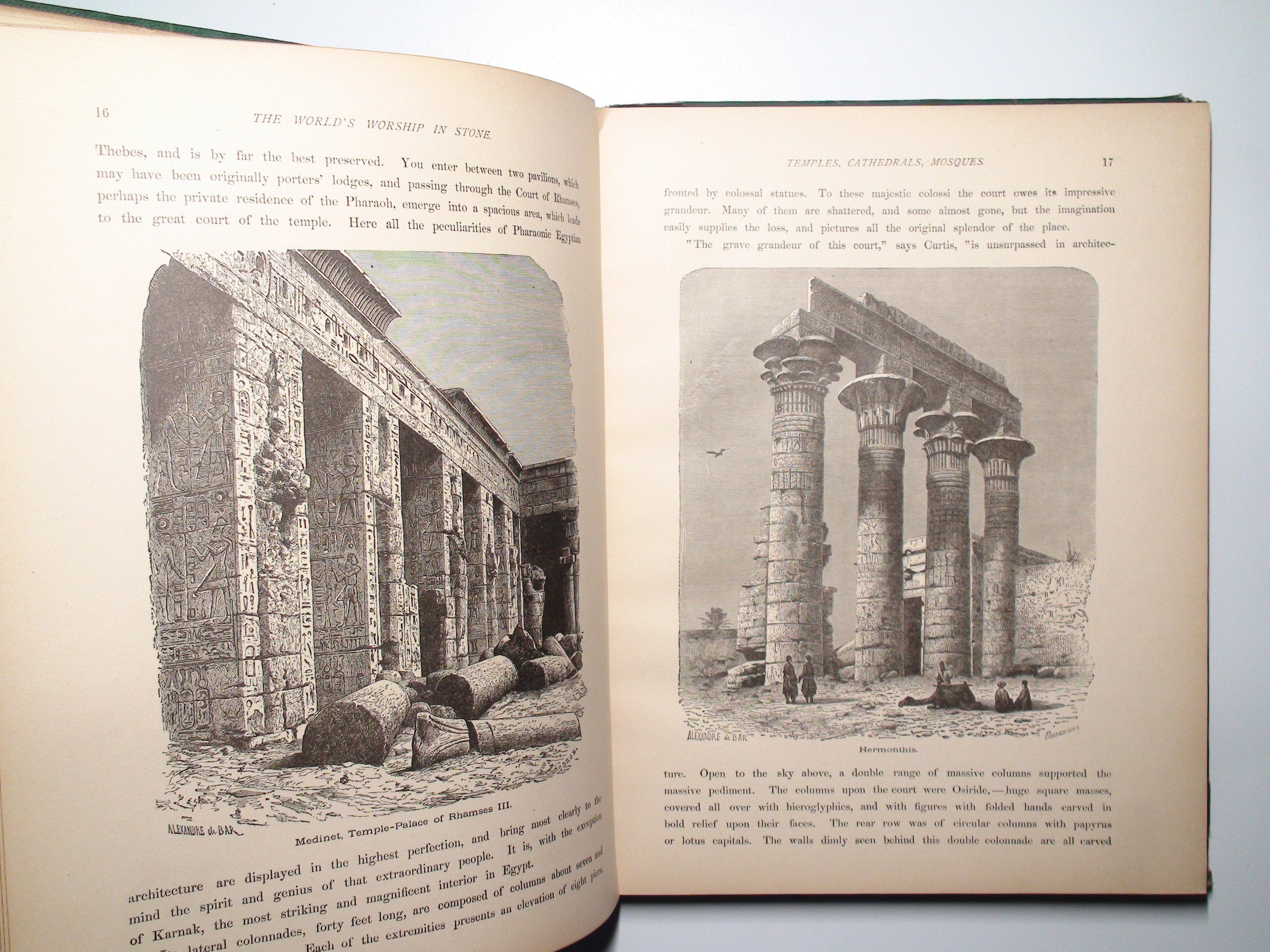 The World's Worship in Stone, M. M. Ripley, Illustrated, 1st Ed, 1879