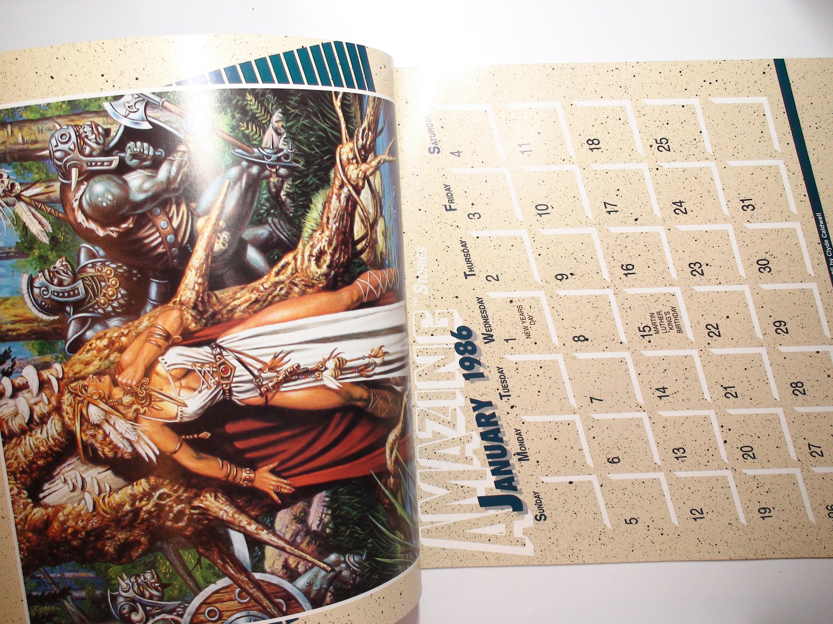 Amazing Stories, Dungeons & Dragons 1986 Fantasy Calendar, Collectible