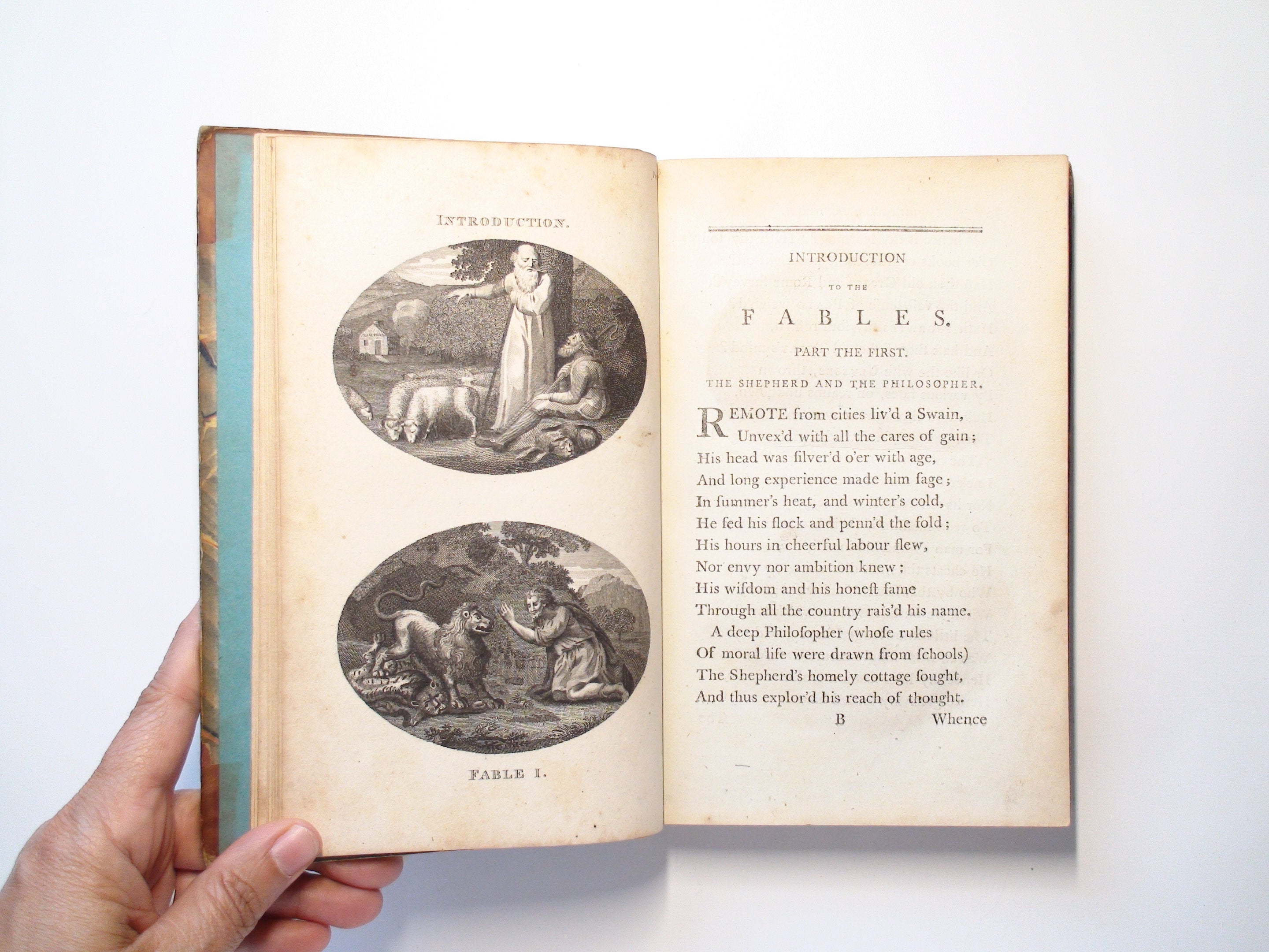 Fables by John Gay, Richly Illustrated with Engravings, Rare, Leather, 1793
