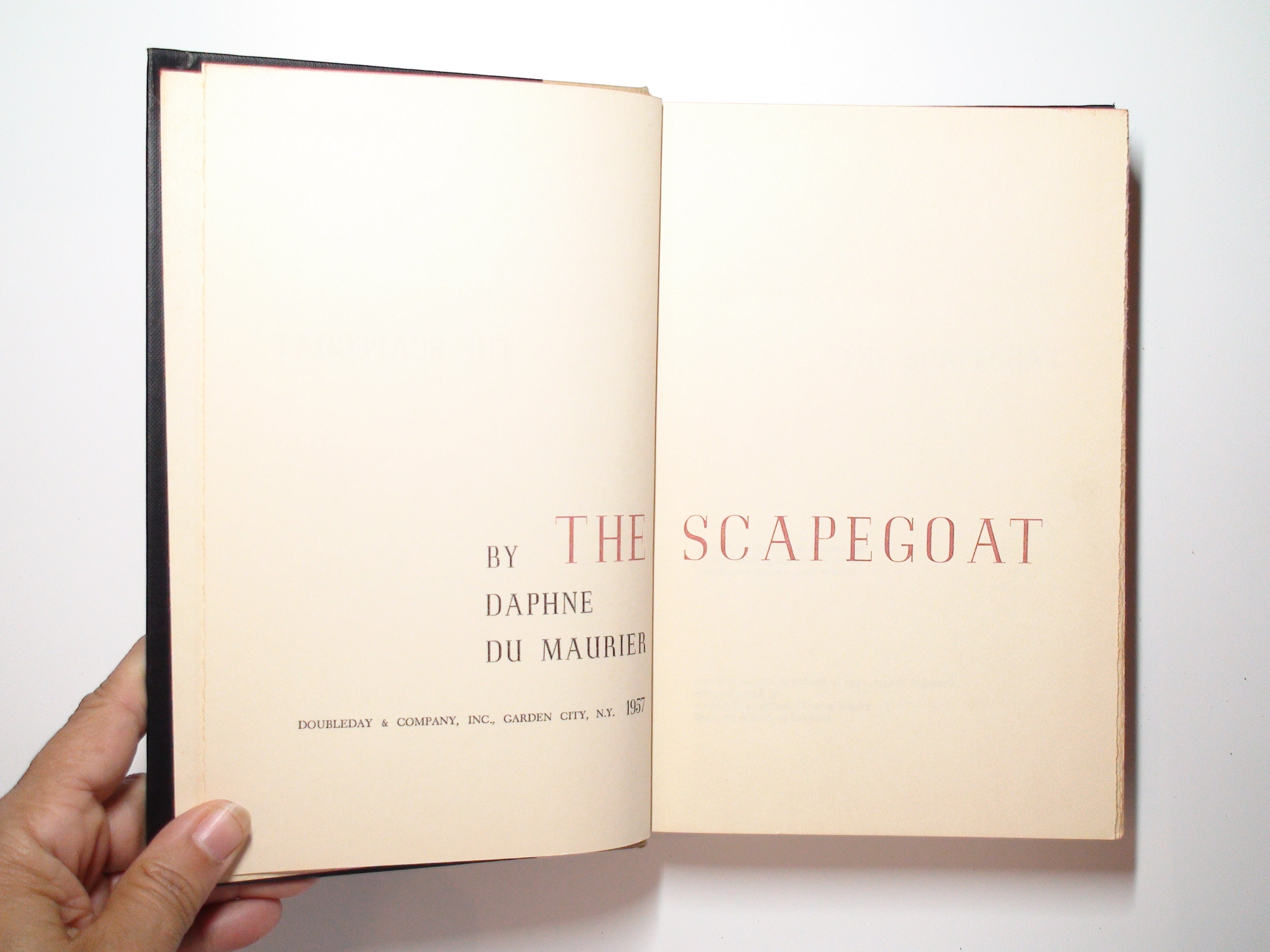 The Scapegoat, by Daphne Du Maurier, No Dust Jacket, 1957