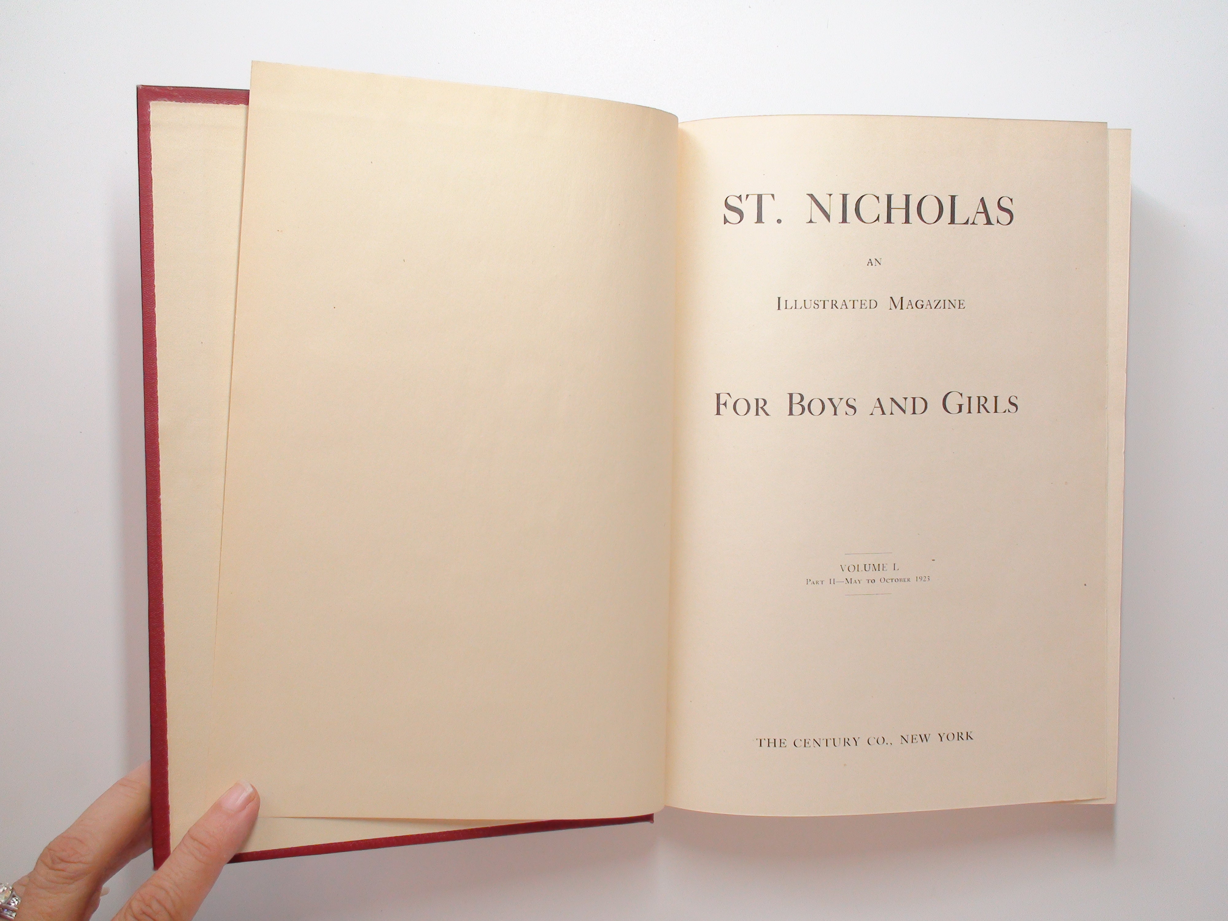 St. Nicholas Illustrated Children's Magazine, Vol L, Part I and II, 1923