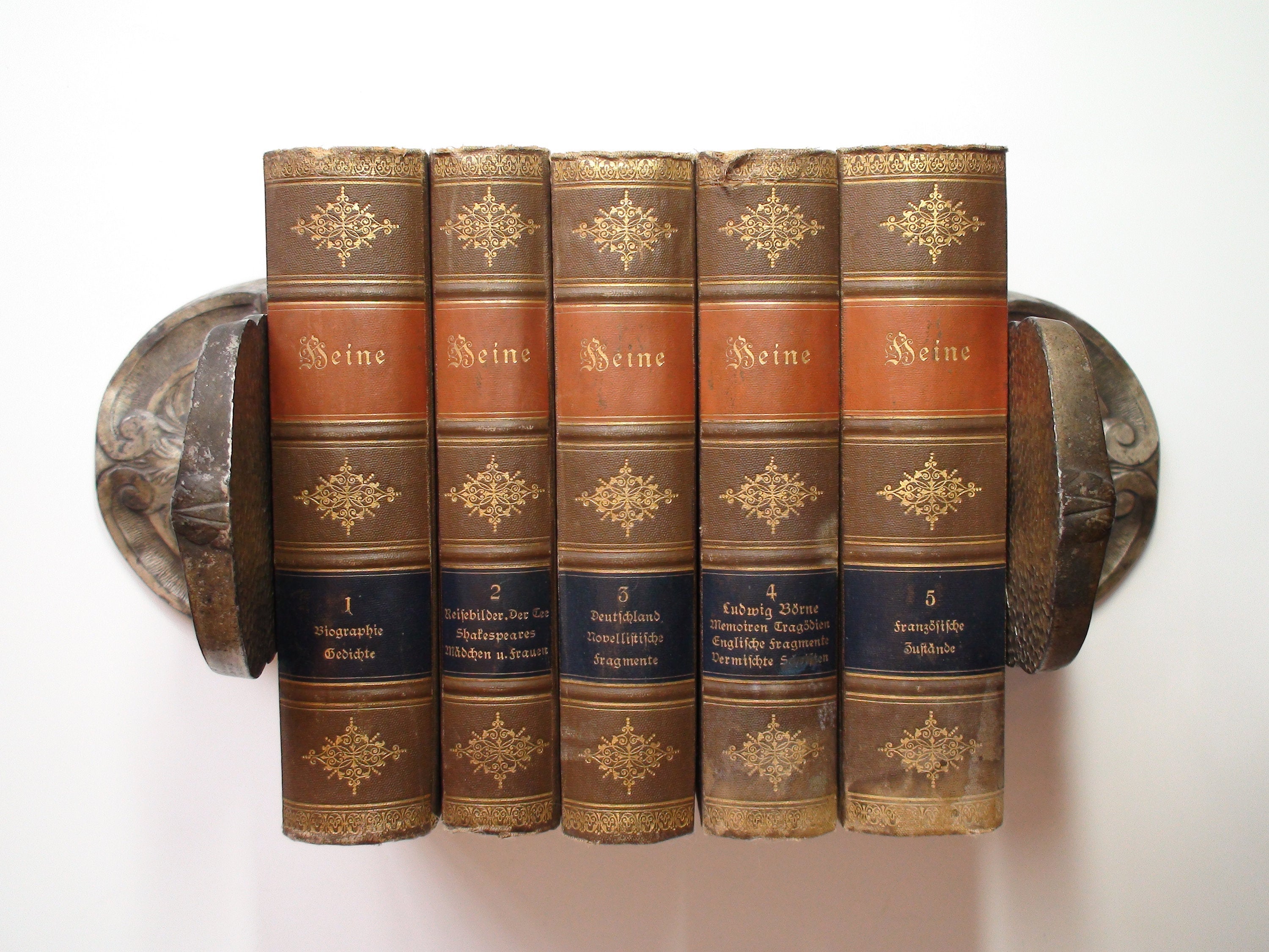 Heinrich Heines Sämtliche Werke, Heinrich Heine's Complete Works, German, 5 Vols